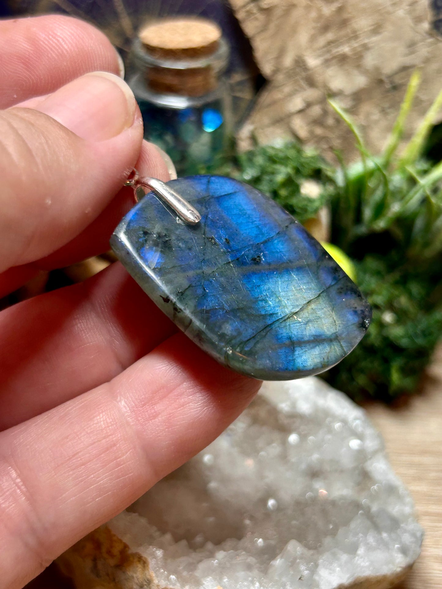 Pendentif en labradorite