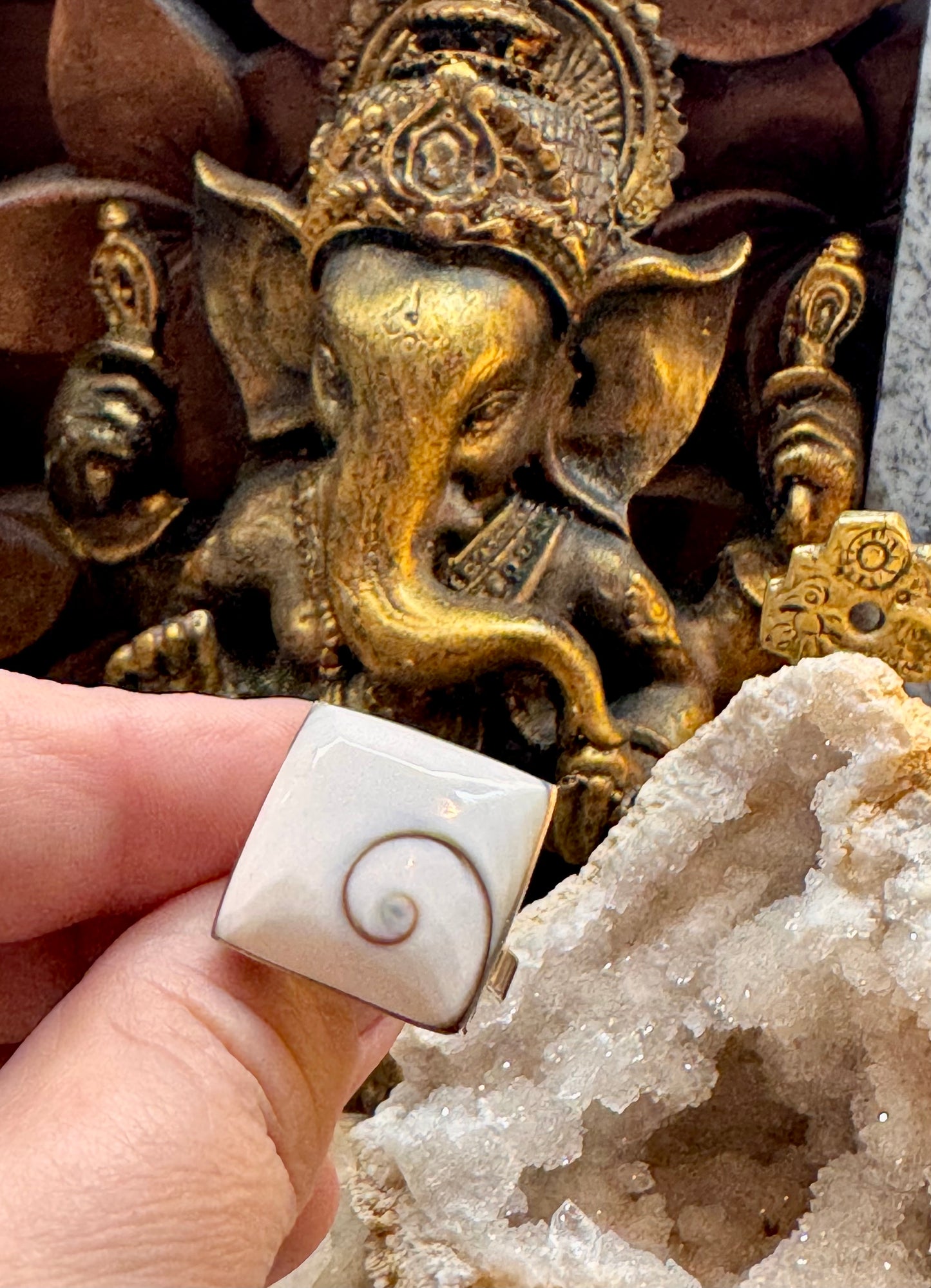 Bague Œil de Shiva T53 ajustable