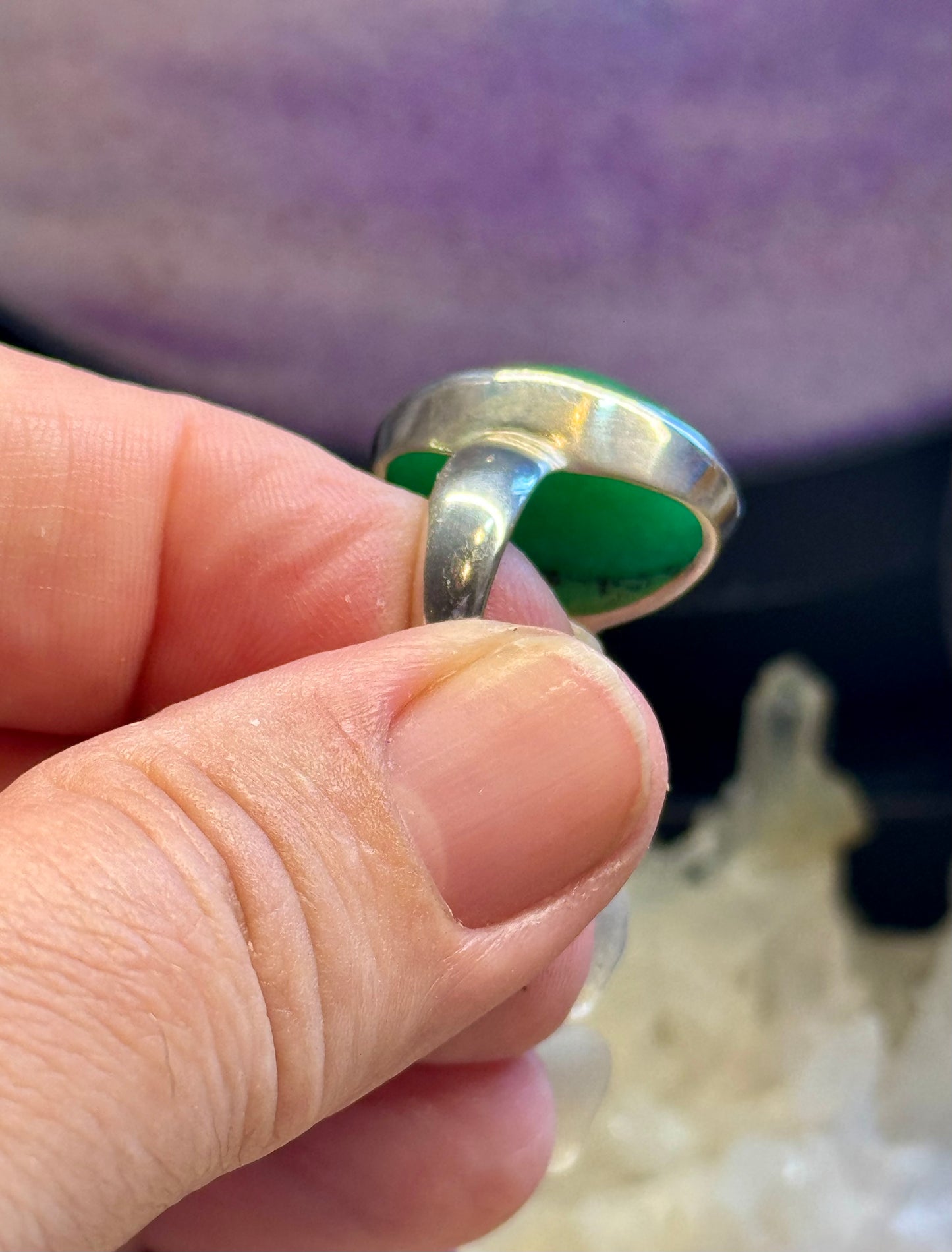Bague en Jade T53