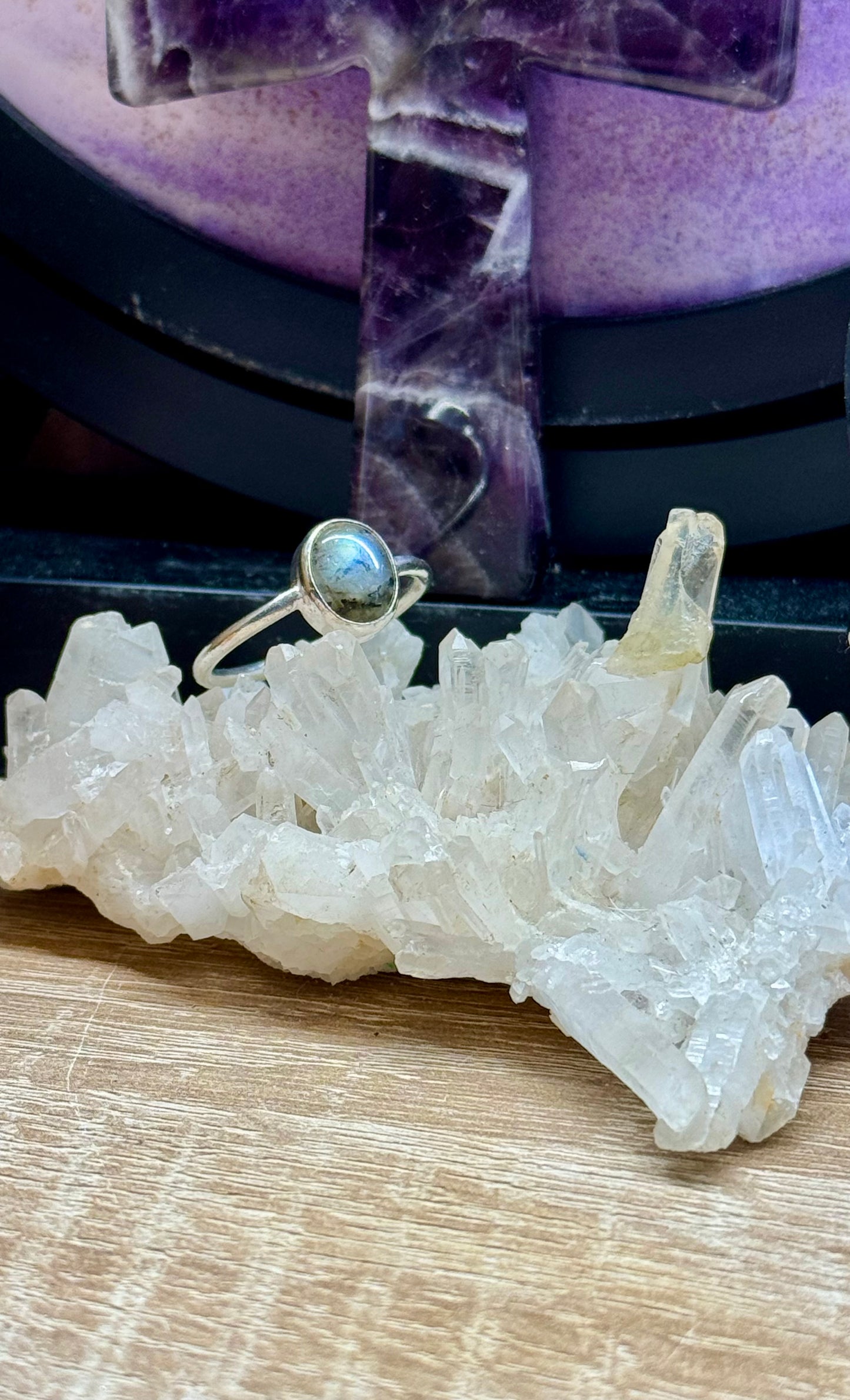 Bague Labradorite T60