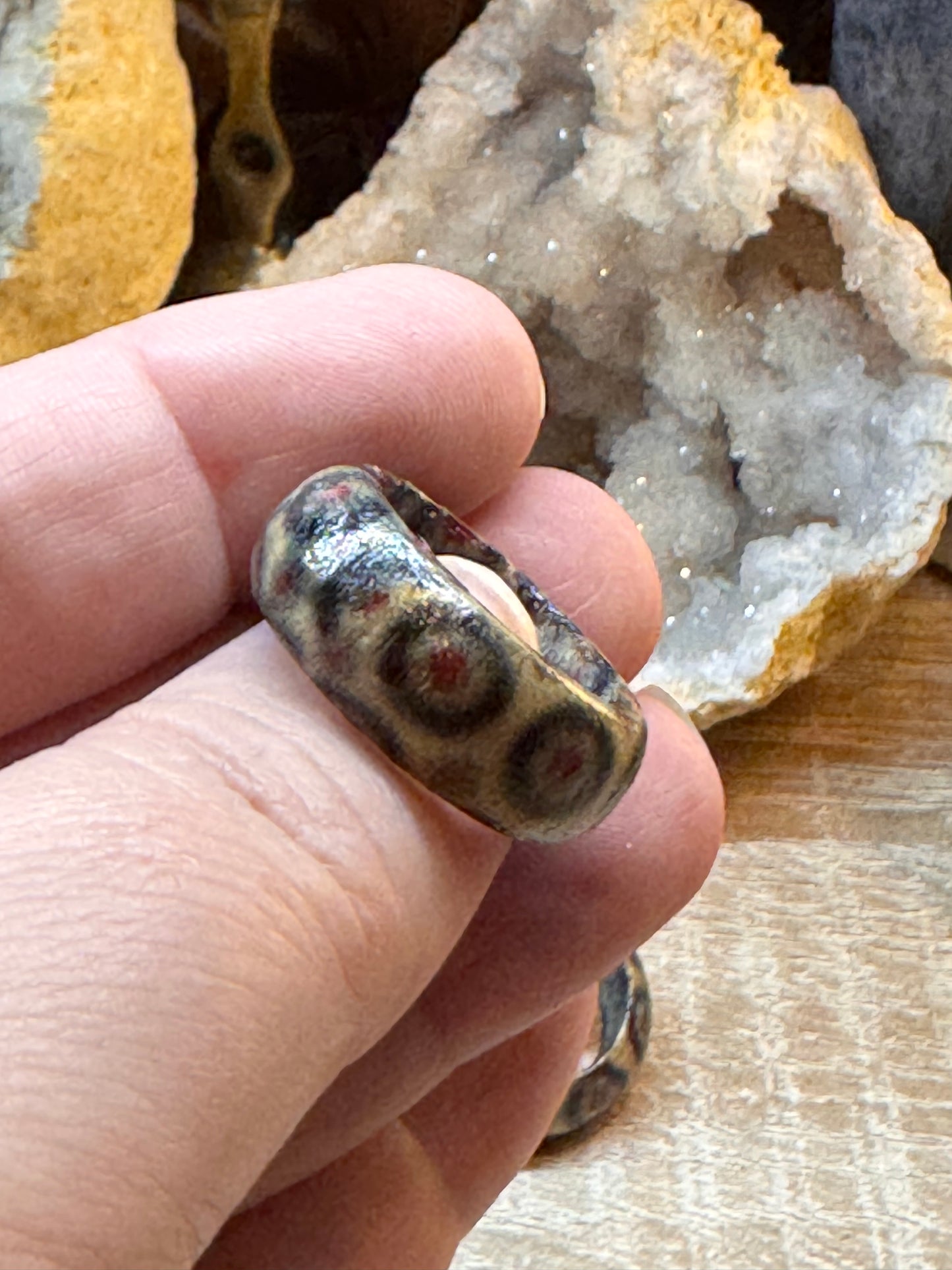 Bague fantaisie en bois