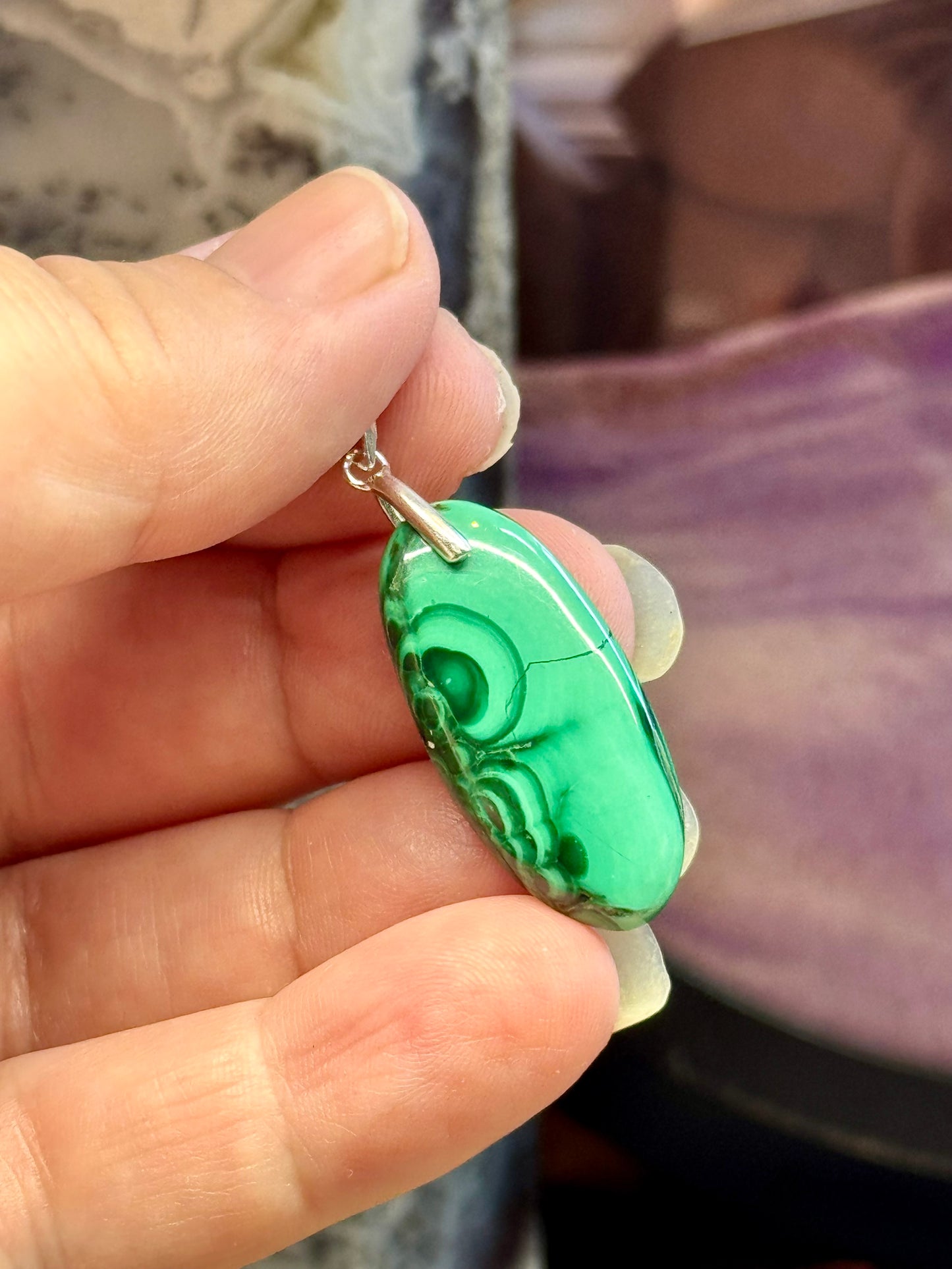 Pendentif de Malachite