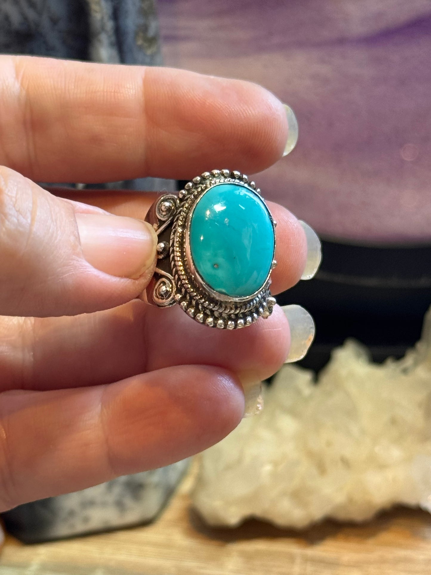 Chevalière en Turquoise T56