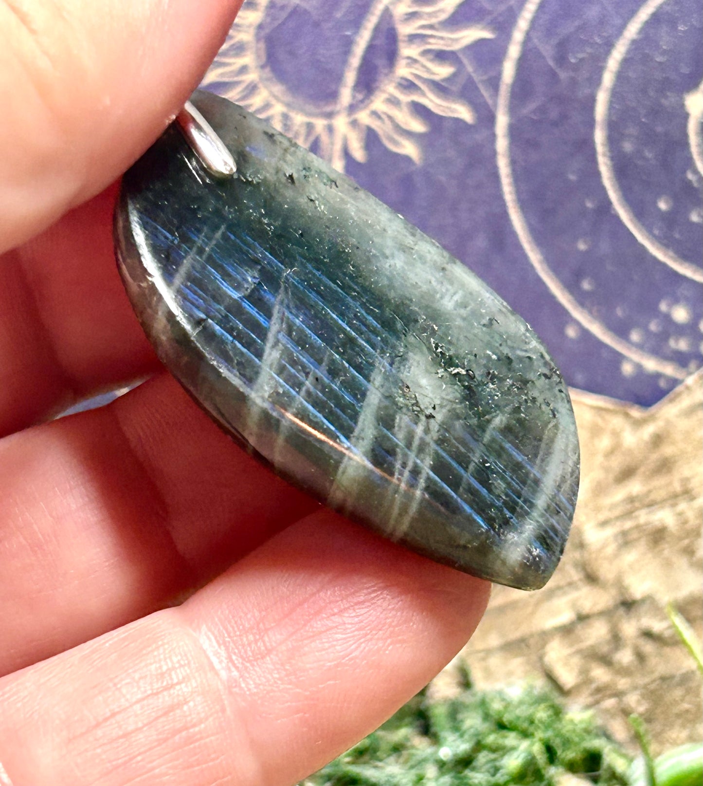 Pendentif en labradorite