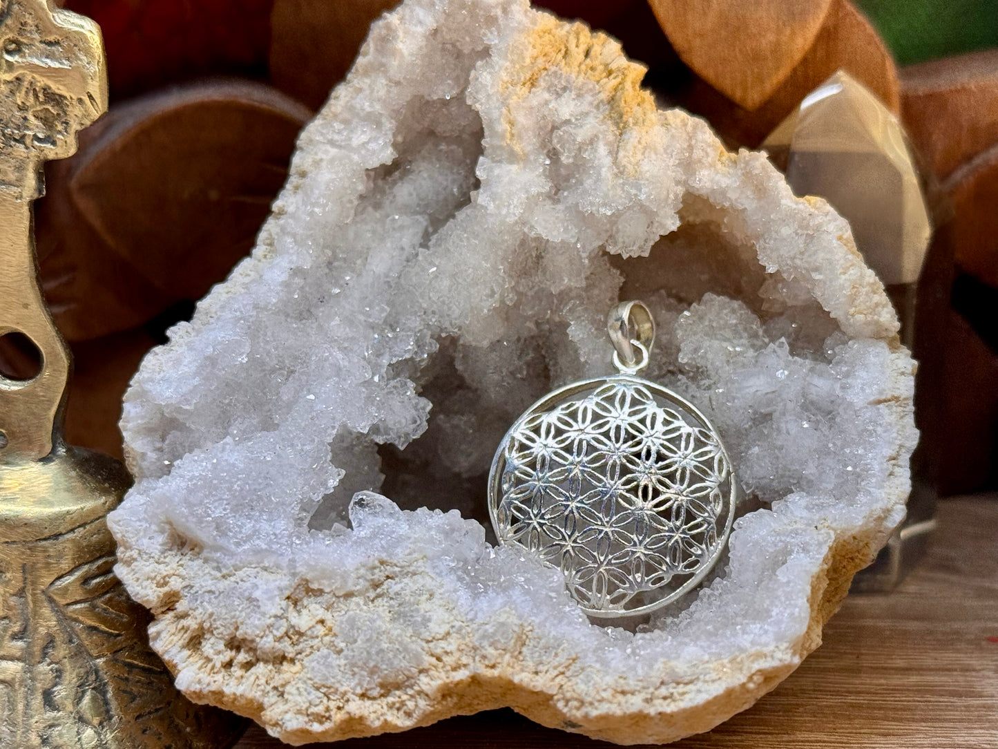 Pendentif fleur de vie