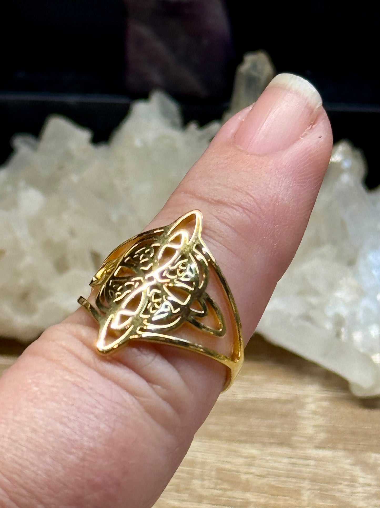 Bague Noeud de Sorcière T59 - doré
