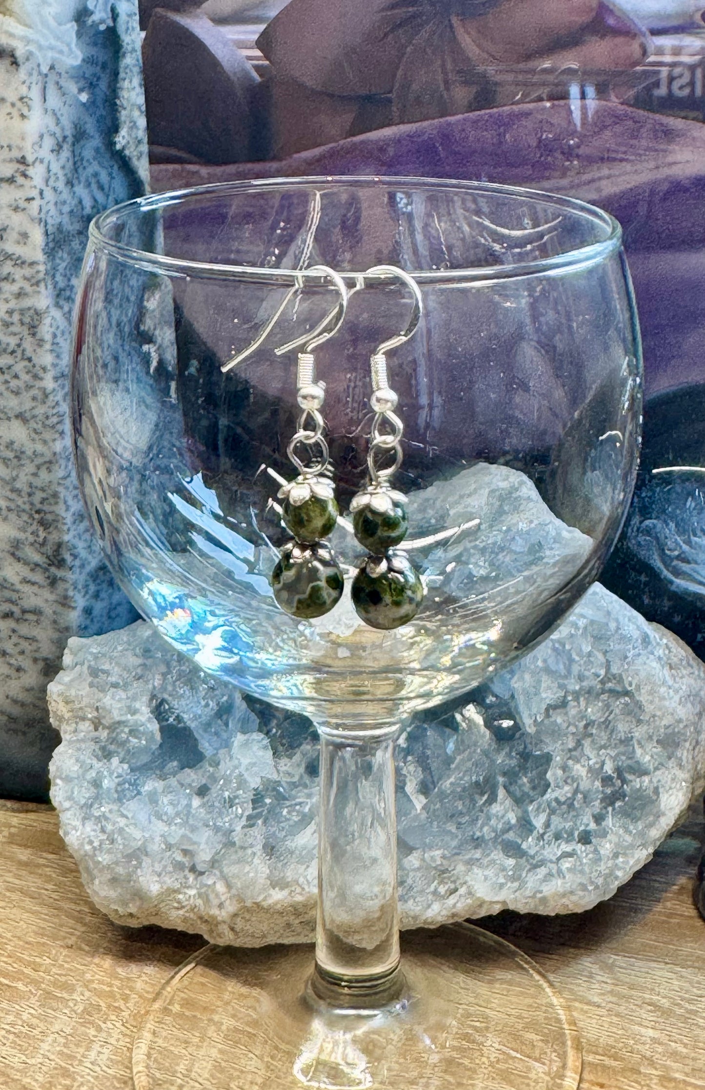 Boucles d’oreilles Tourmaline verte
