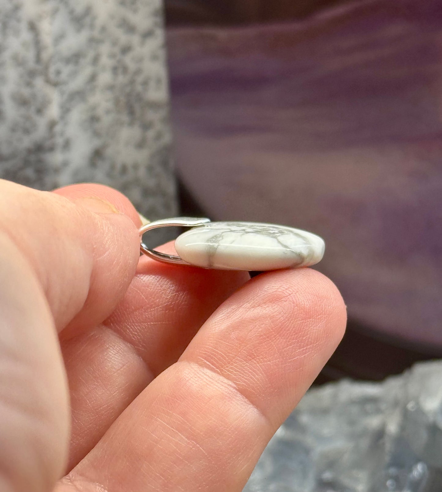 Pendentif Cœur en Howlite