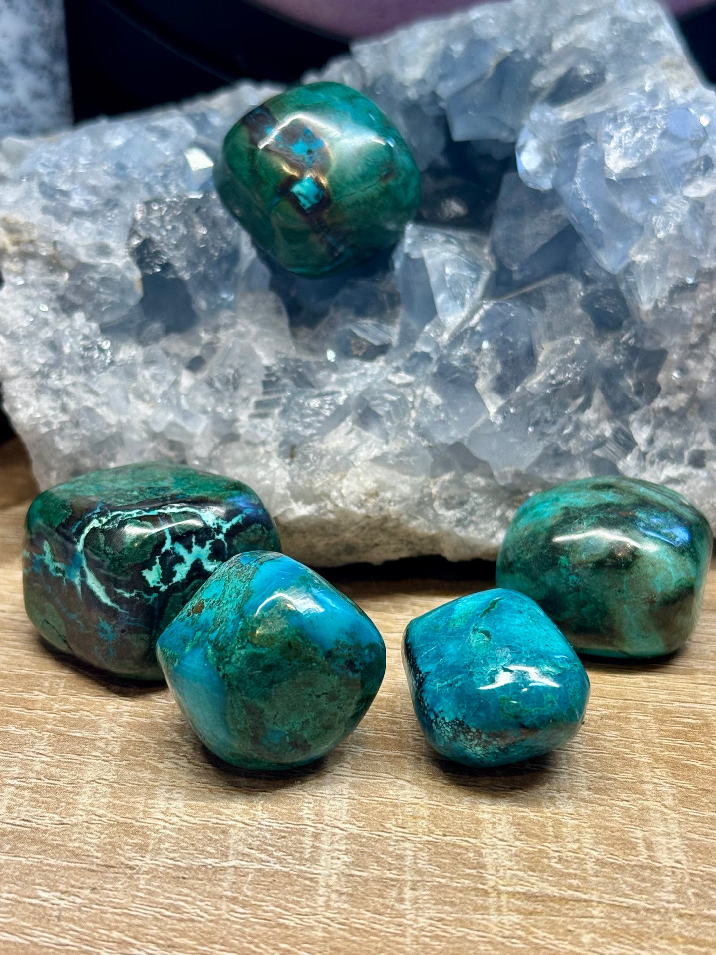 Pierres roulées de Chrysocolle