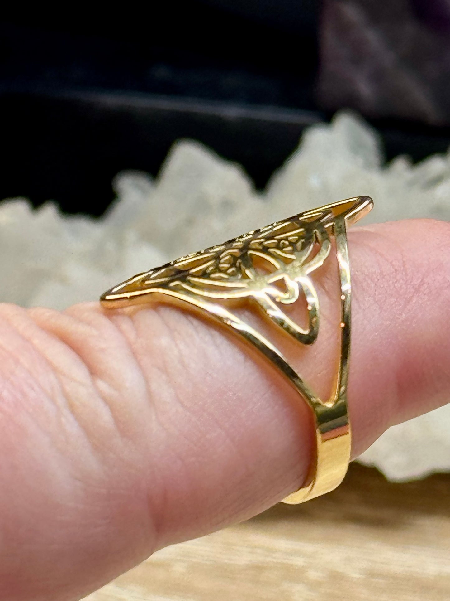 Bague Noeud de Sorcière doré T57