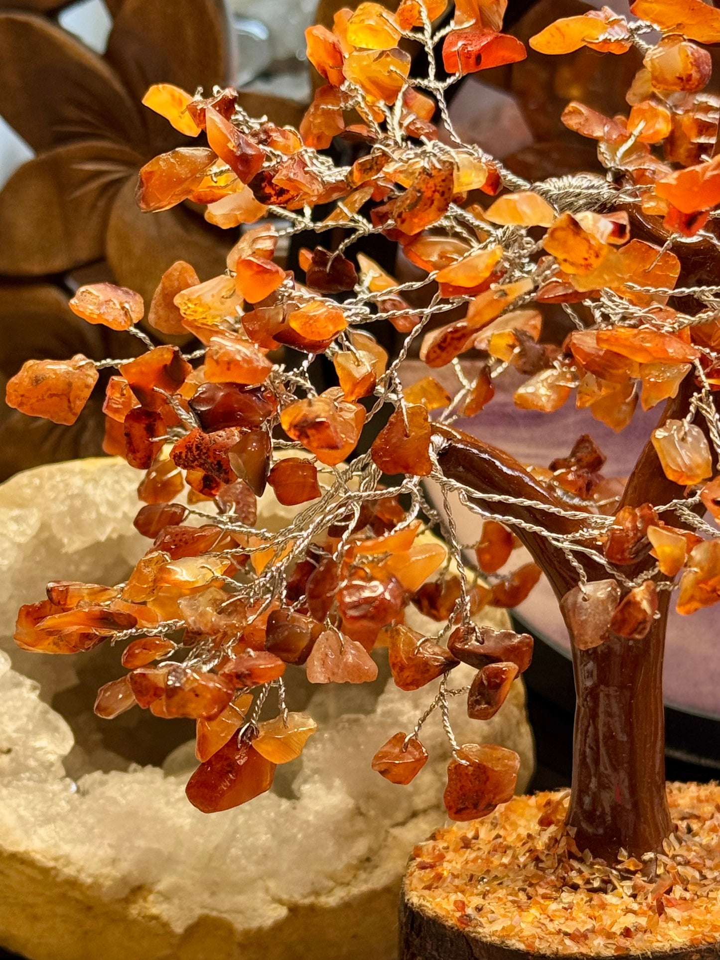 Arbre du bonheur en Cornaline