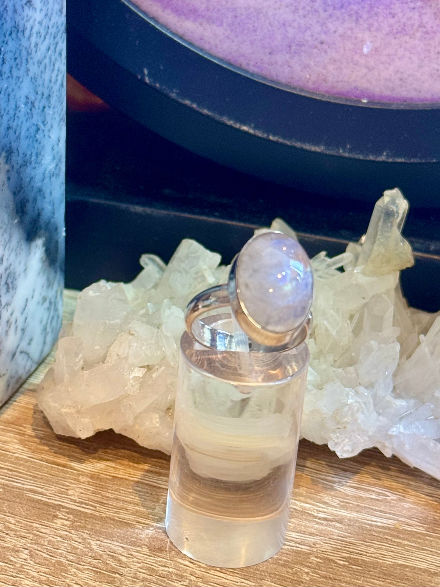 Bague de Pierre de Lune T52