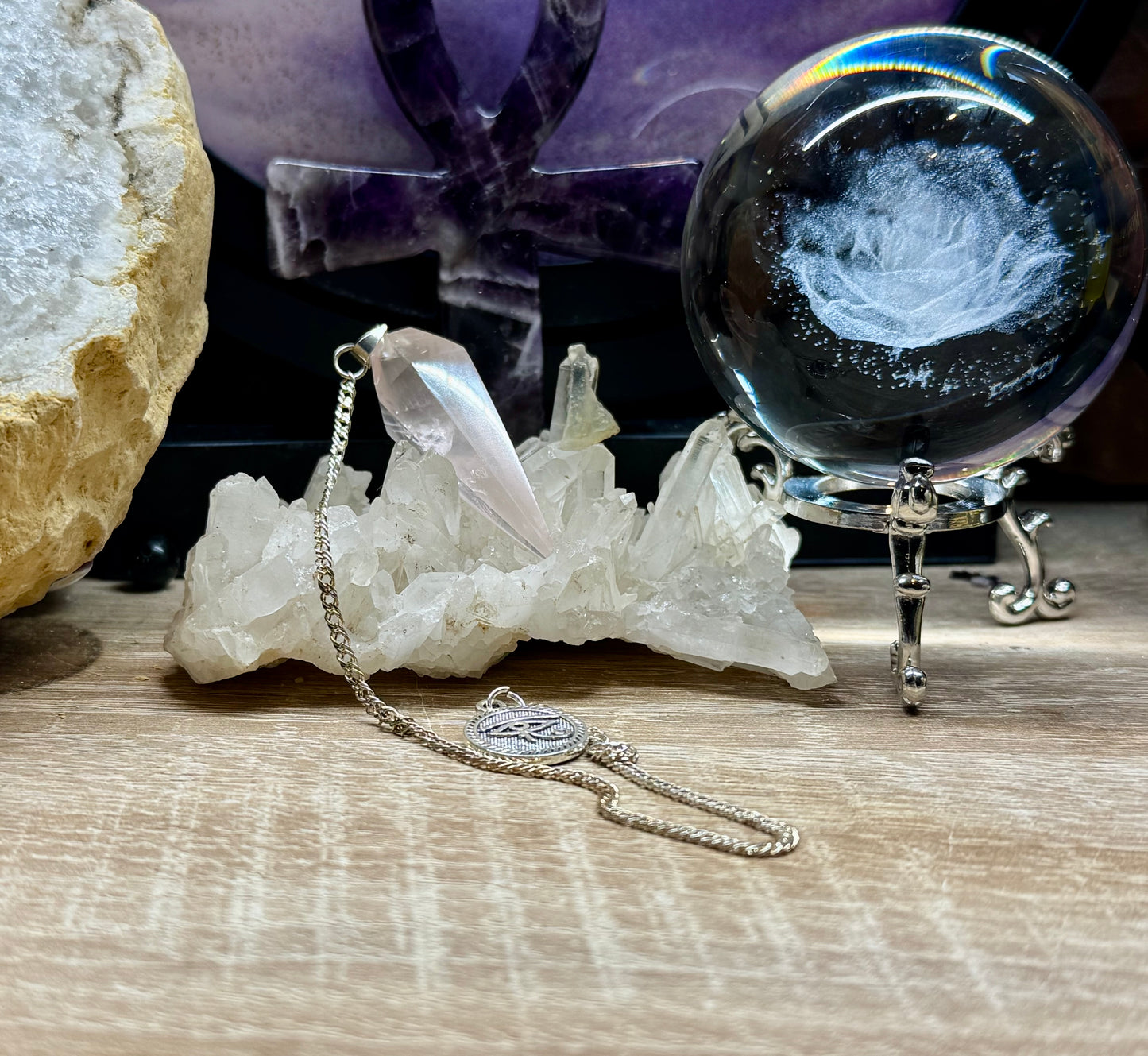 Pendule de Quartz Rose