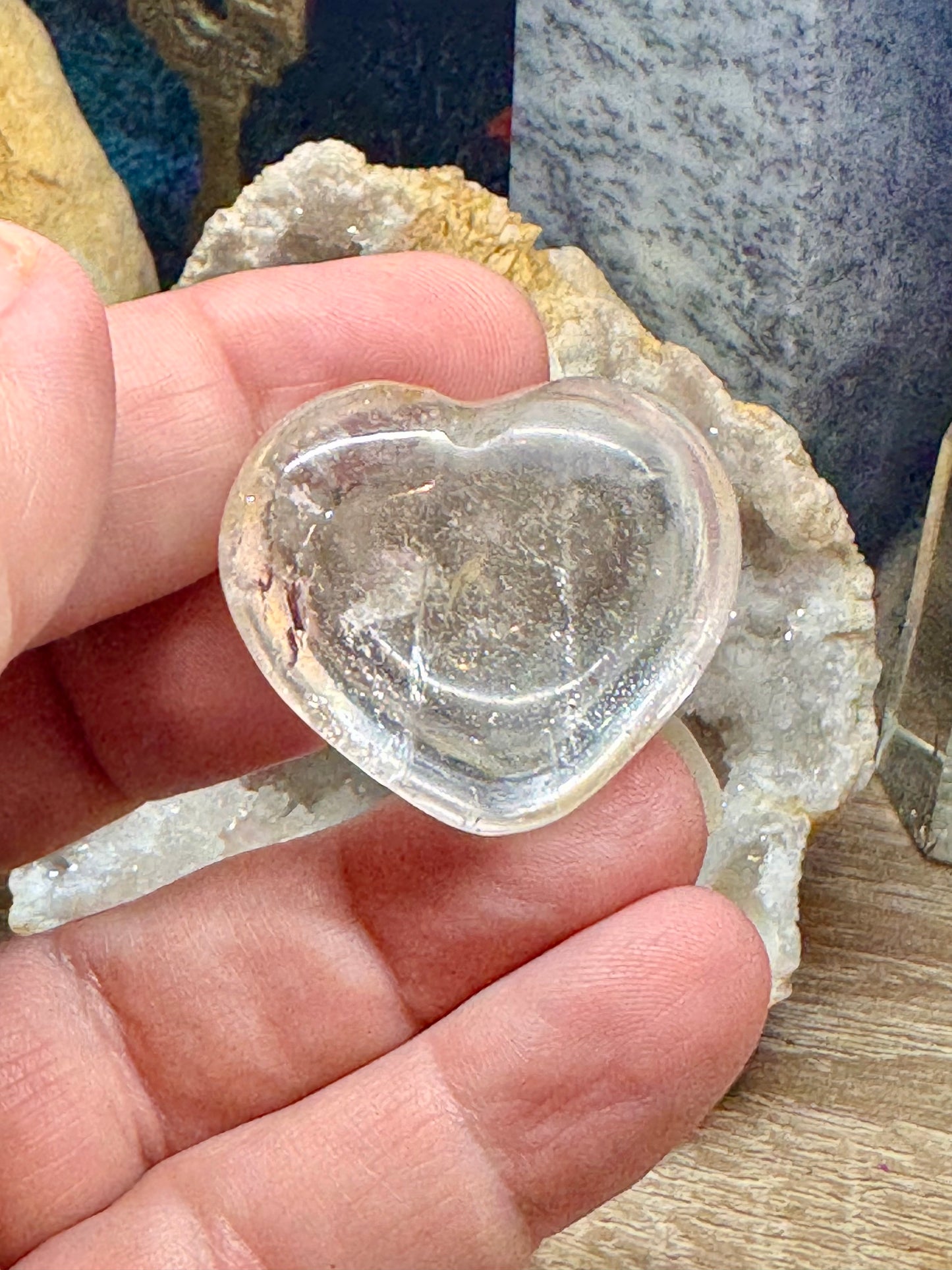 Cœur de cristal de roche