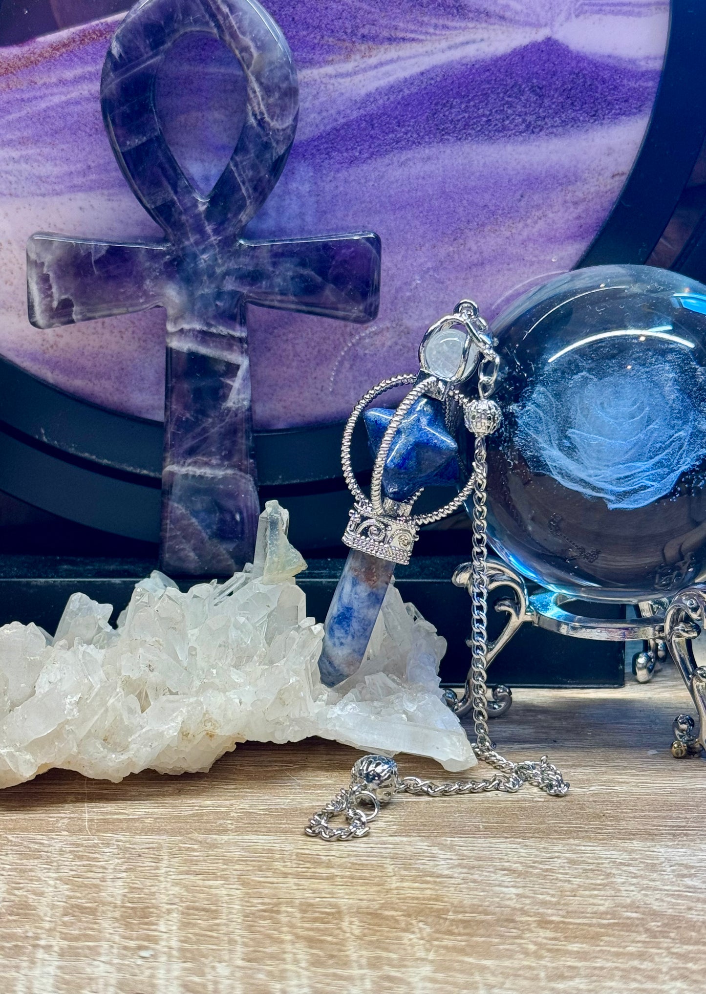 Pendule avec Merkaba - Lapis Lazuli
