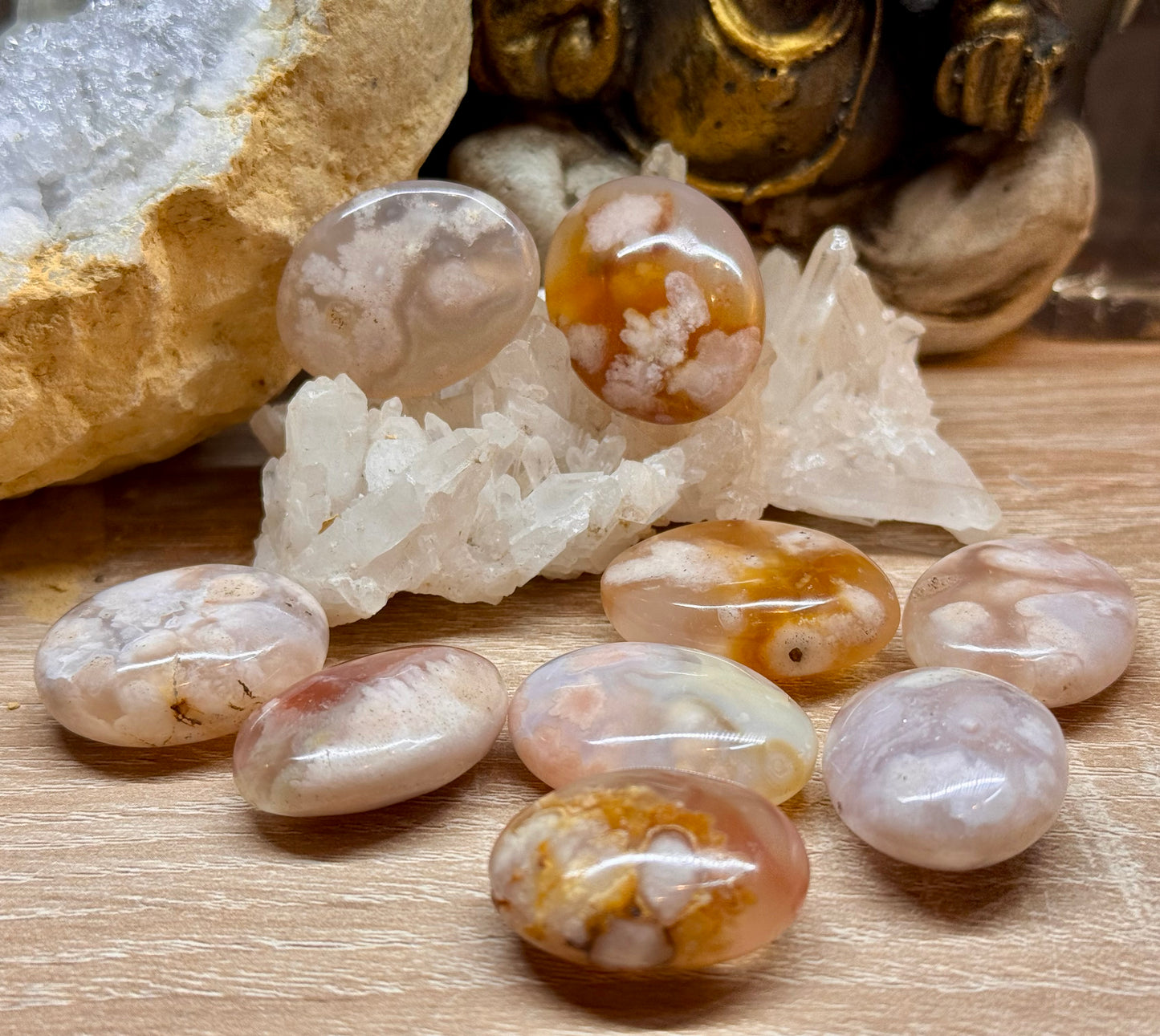 Pierre d’agate fleurs de cerisier