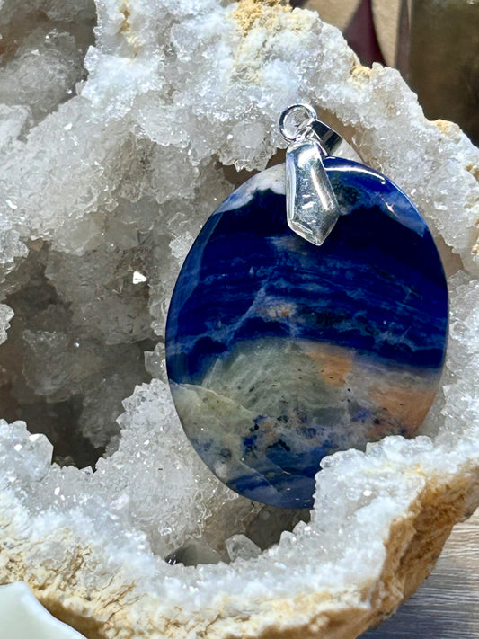 Pendentif de sodalite extra