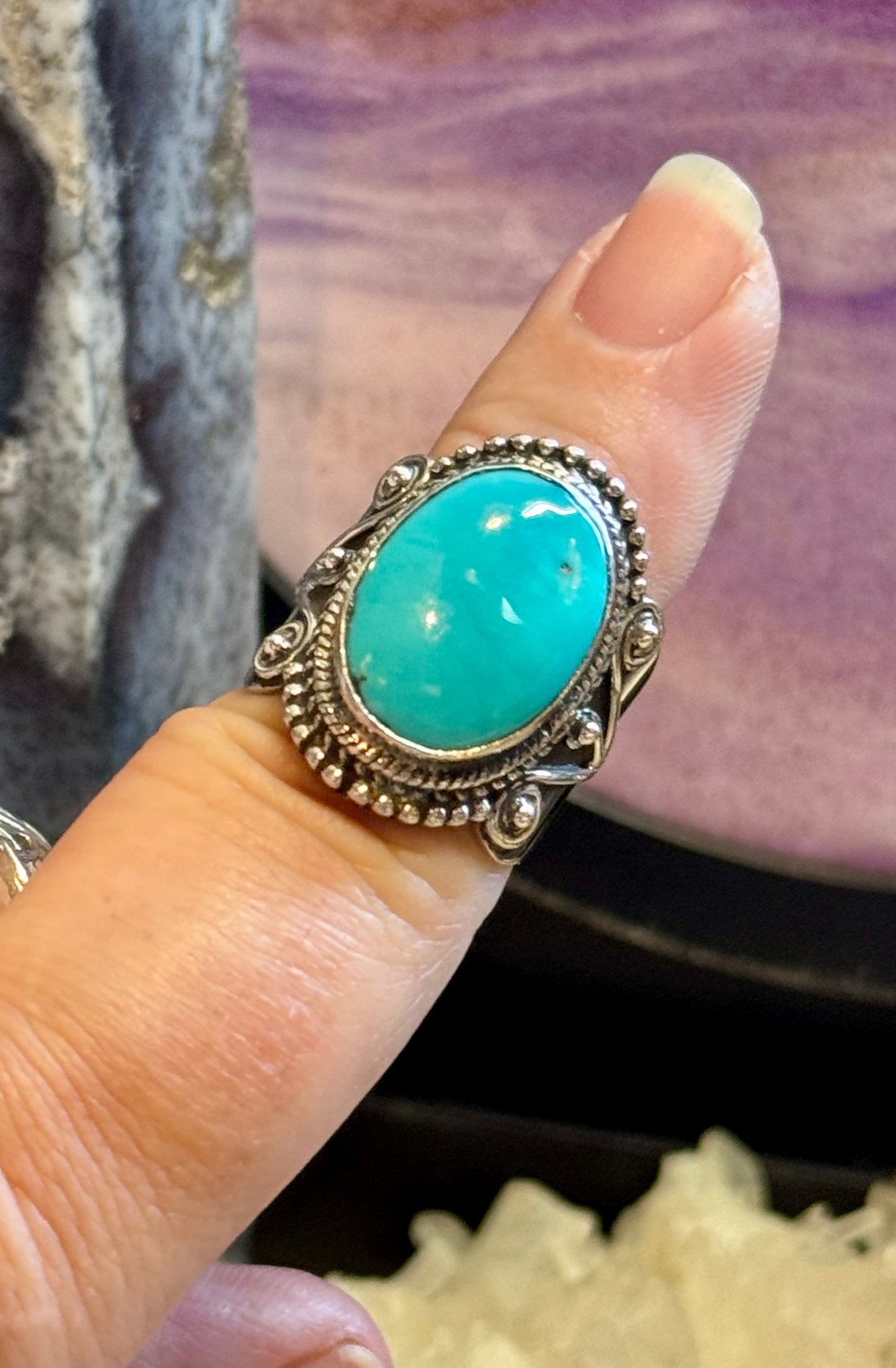 Chevalière en Turquoise T56