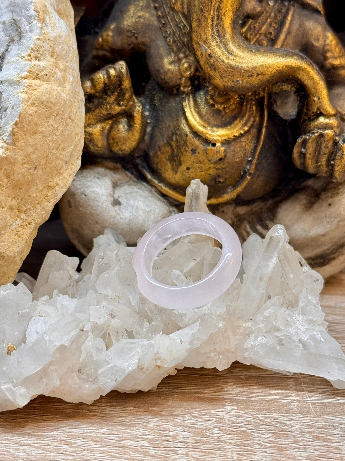 Anneau en Quartz Rose