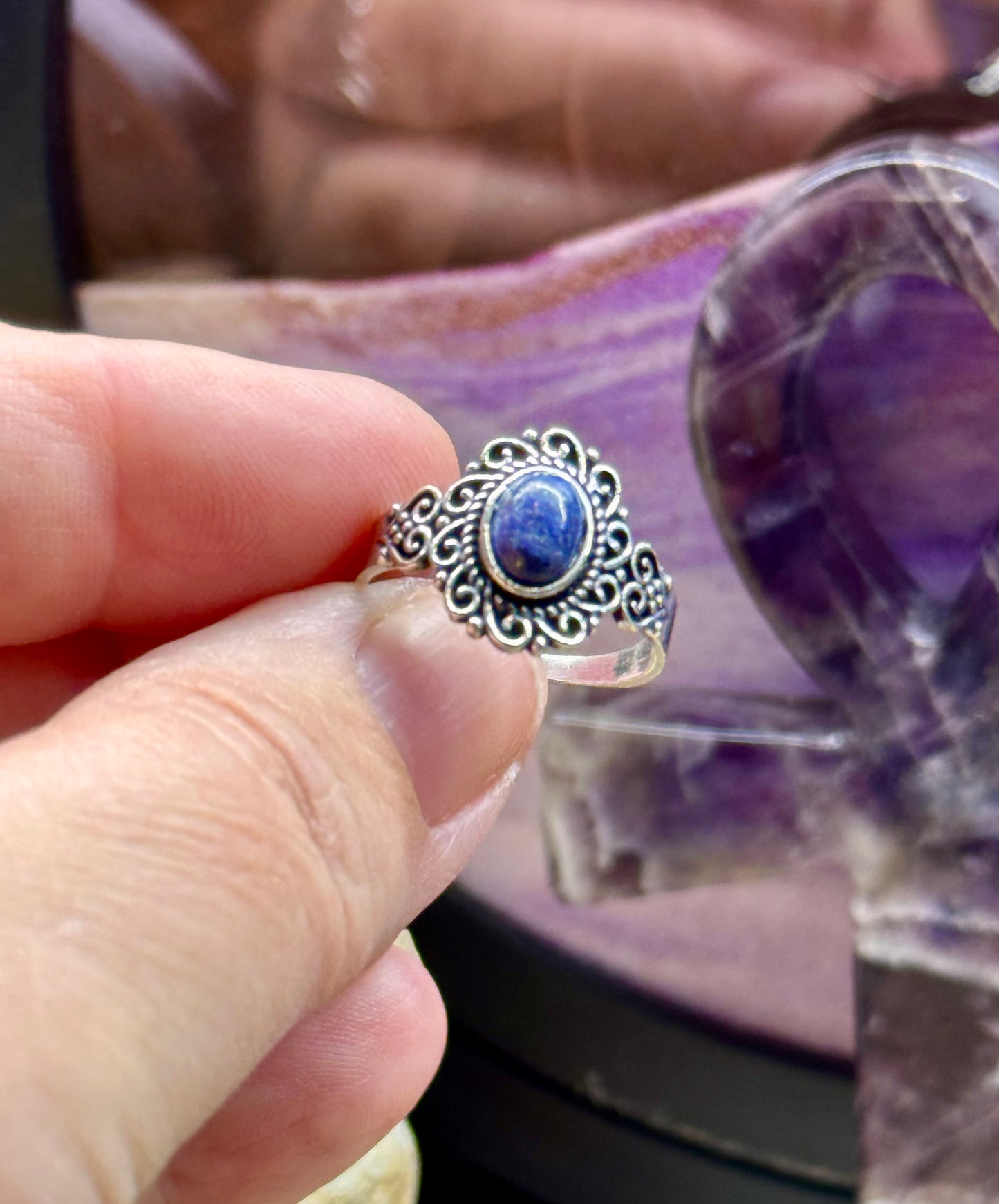 Bague Lapis Lazuli en argent T54