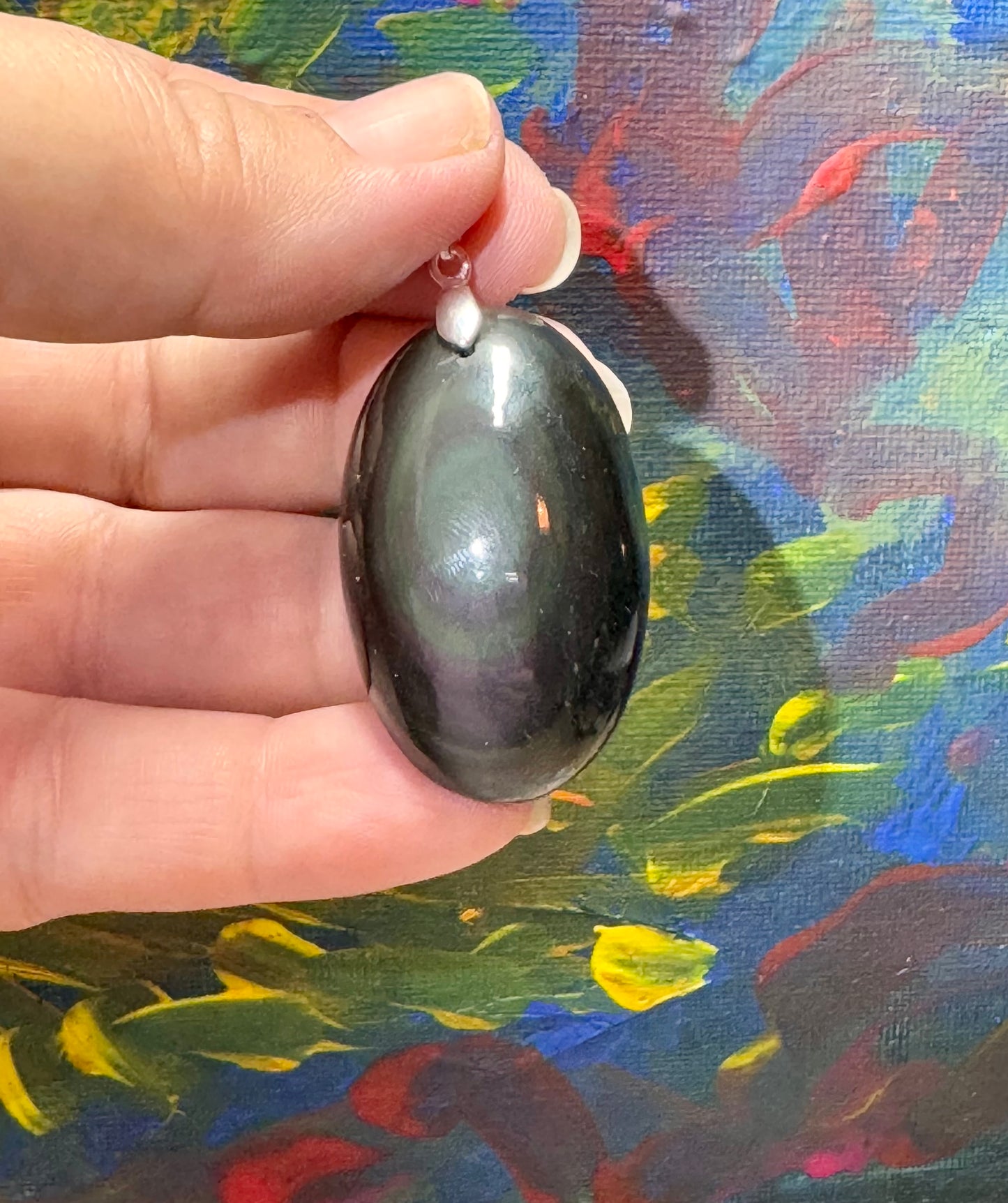 Pendentif en obsidienne Œil Céleste