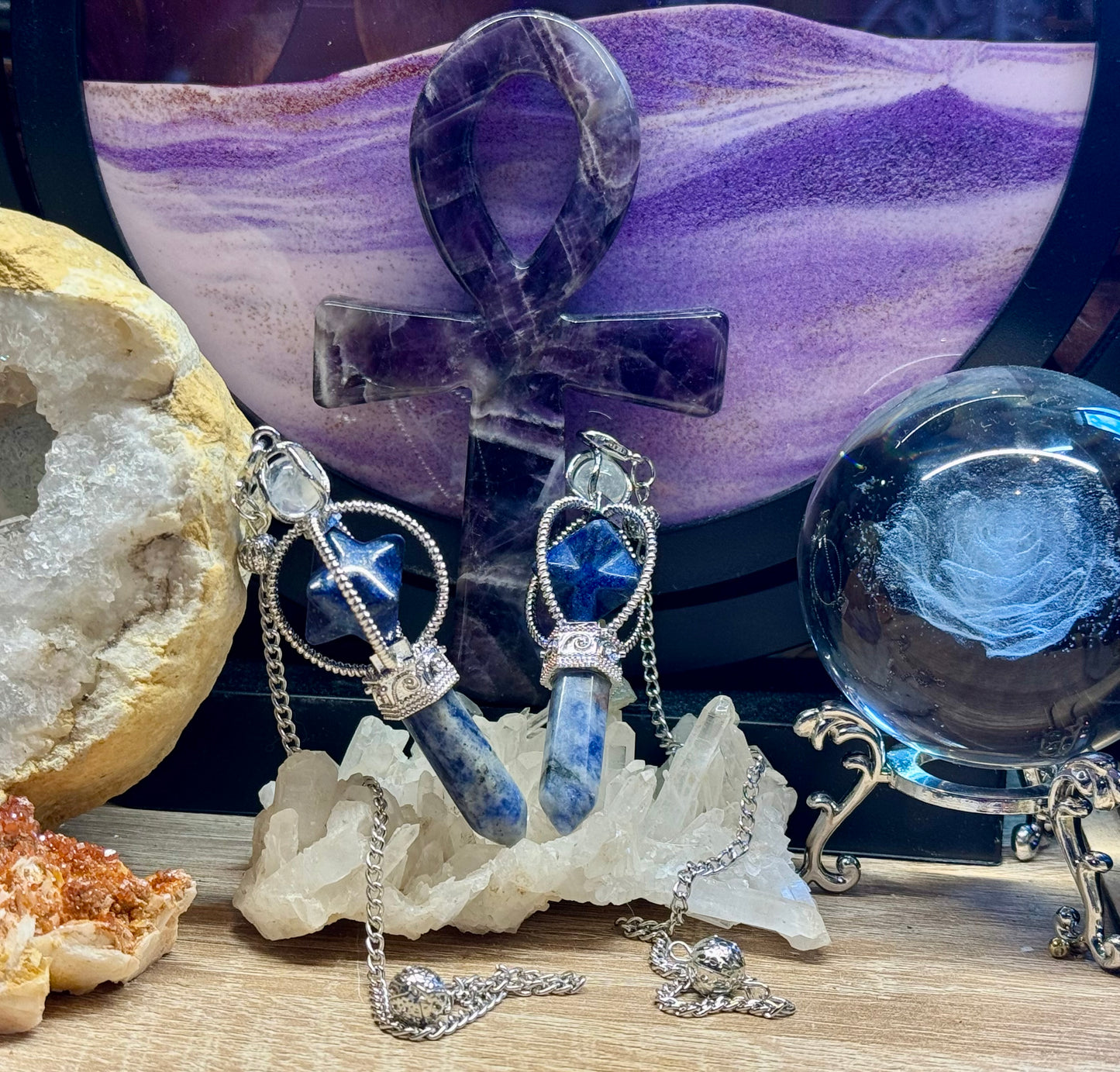 Pendule avec Merkaba - Lapis Lazuli