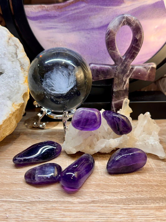 Pierre roulée d’améthyste