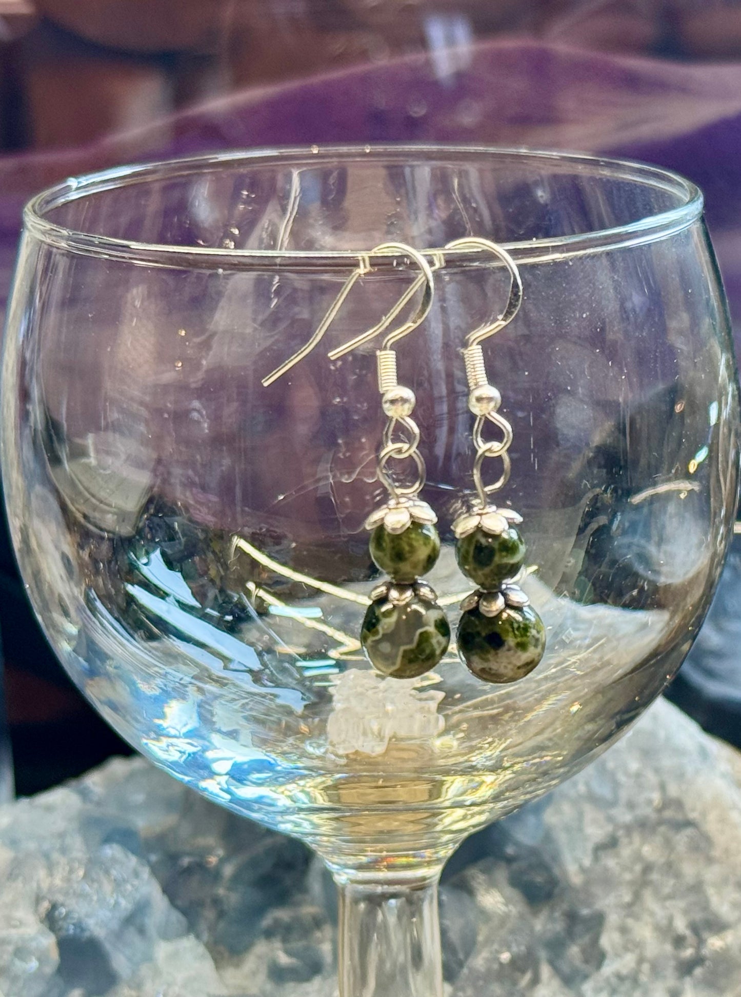 Boucles d’oreilles Tourmaline verte