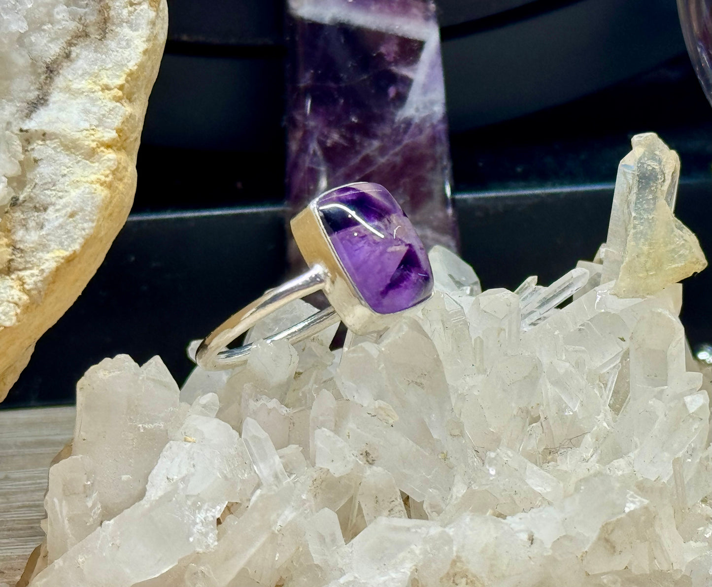 Bague Améthyste en argent