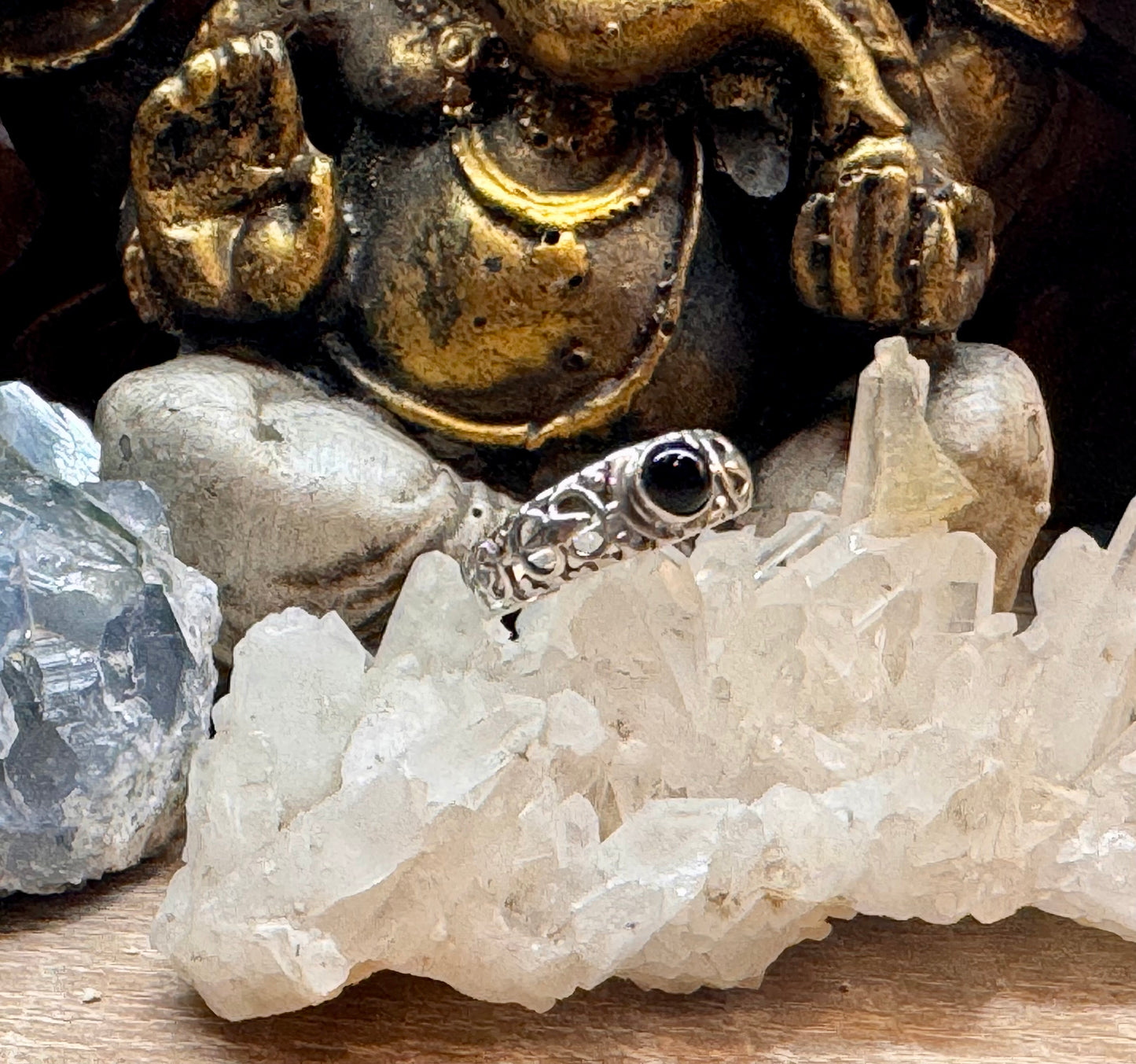 Bague Onyx noir T56