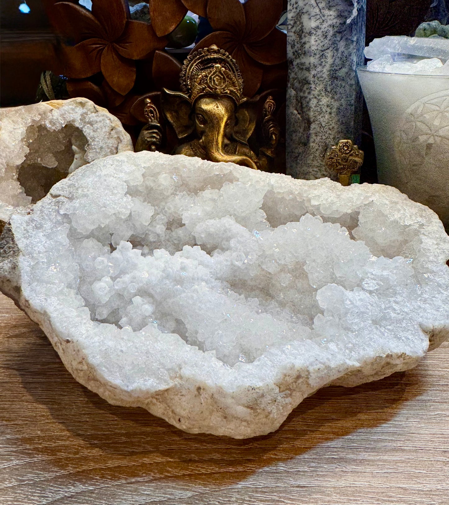 Géode de quartz blanc 1,8kg