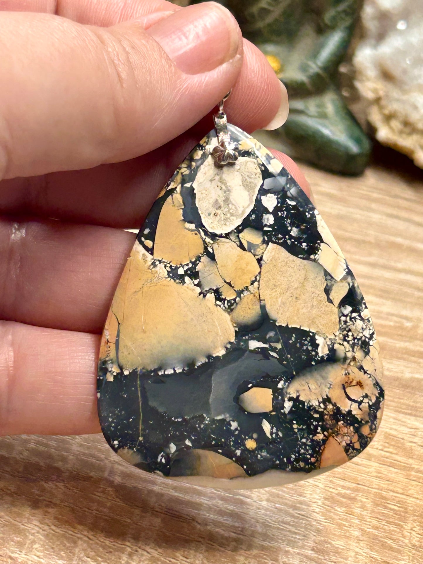 Pendentif de jaspe maligano