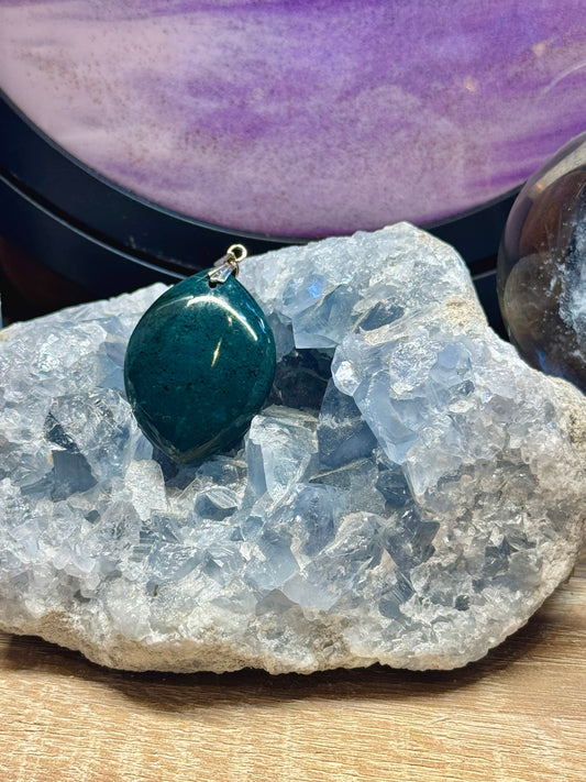 Pendentif de Jaspe Héliotrope