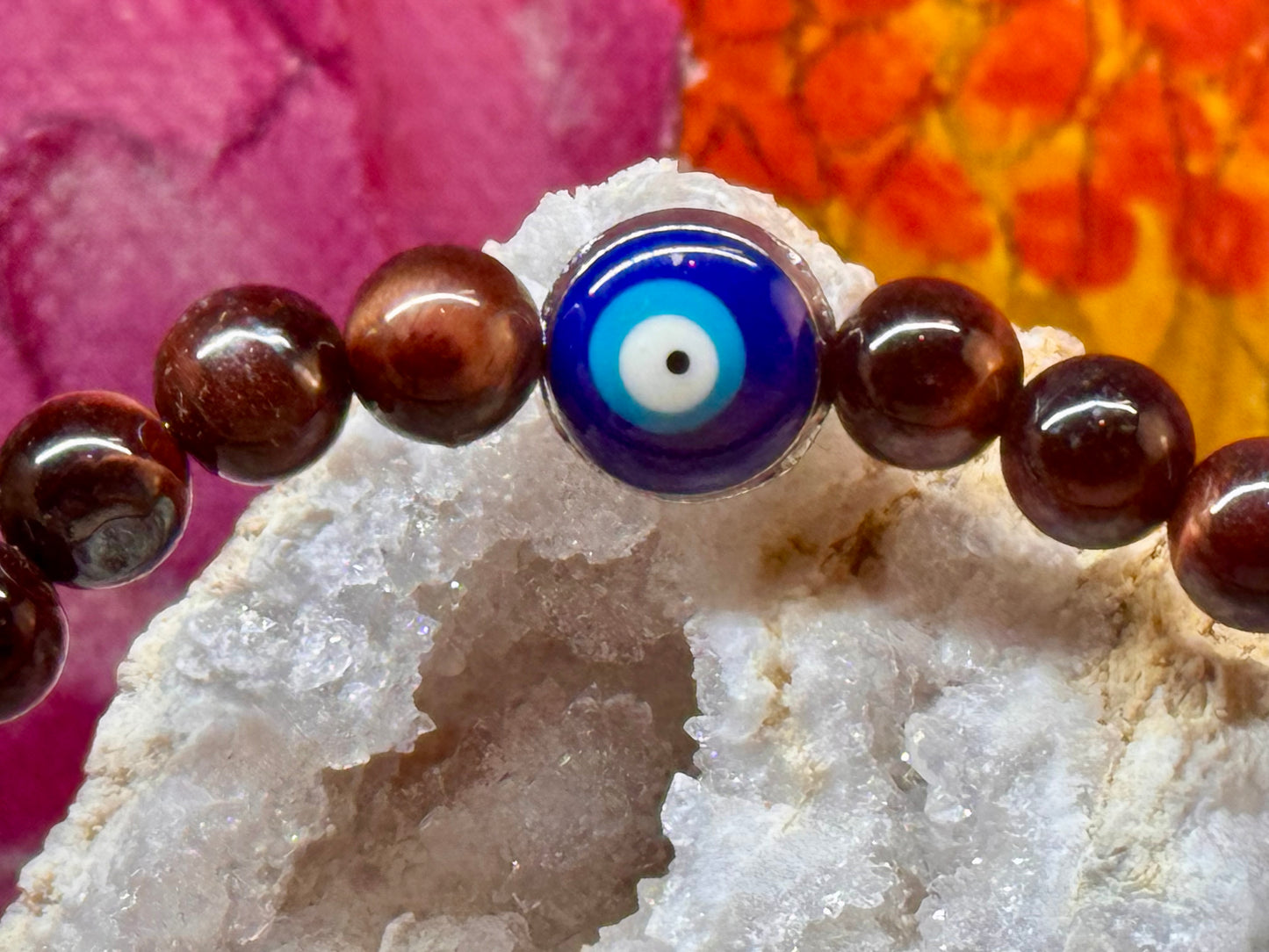 Bracelet de protection Œil de taureau et Œil de Nazar