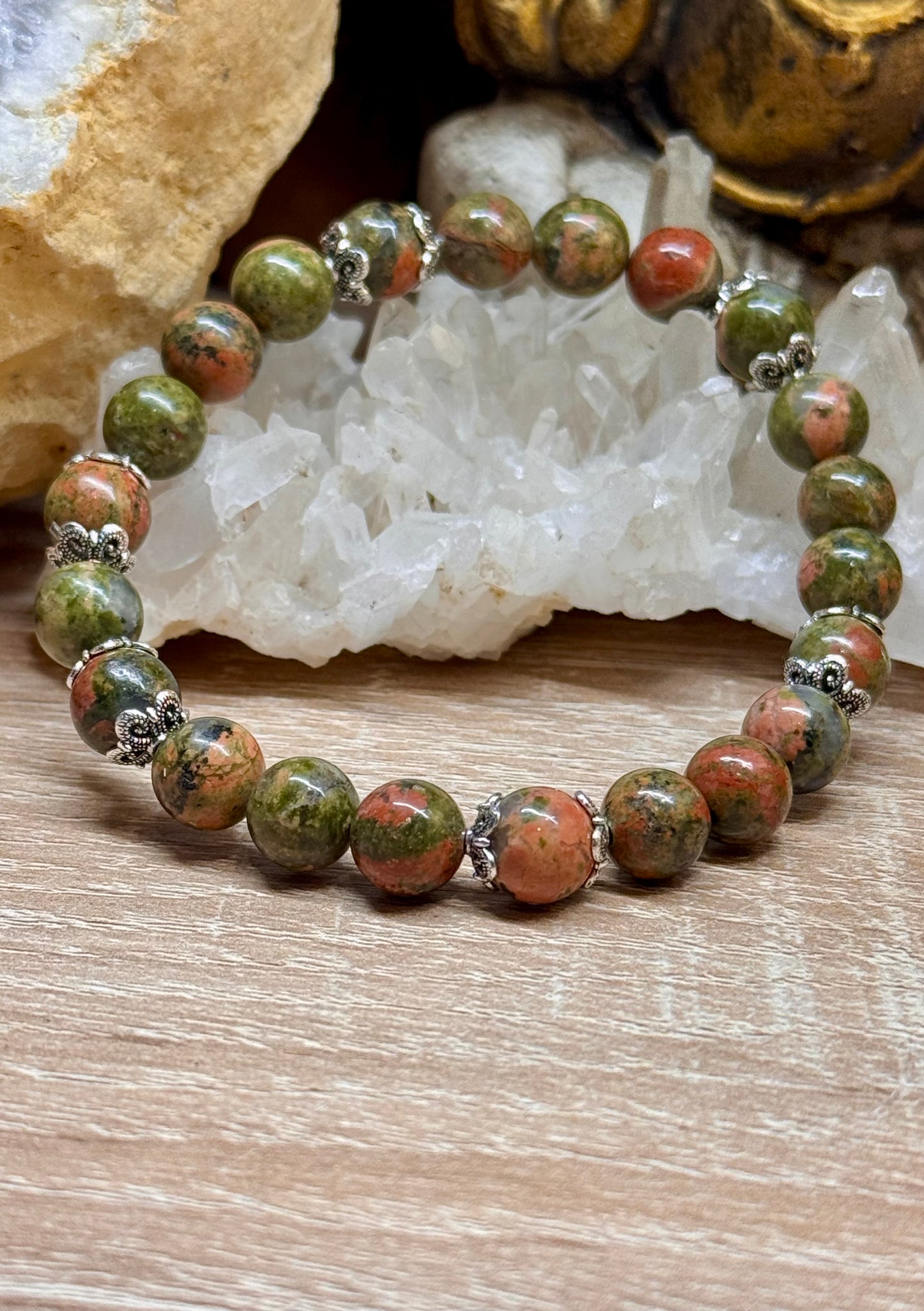 Bracelet Unakite "Équilibre et Calme"