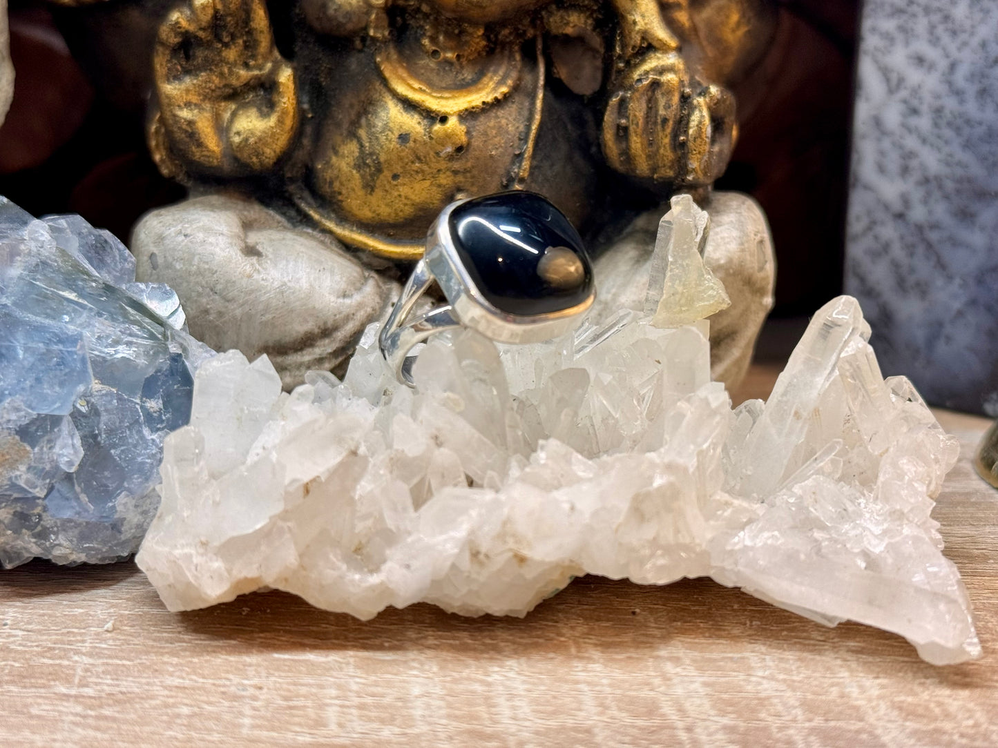 Chevalière Onyx noir