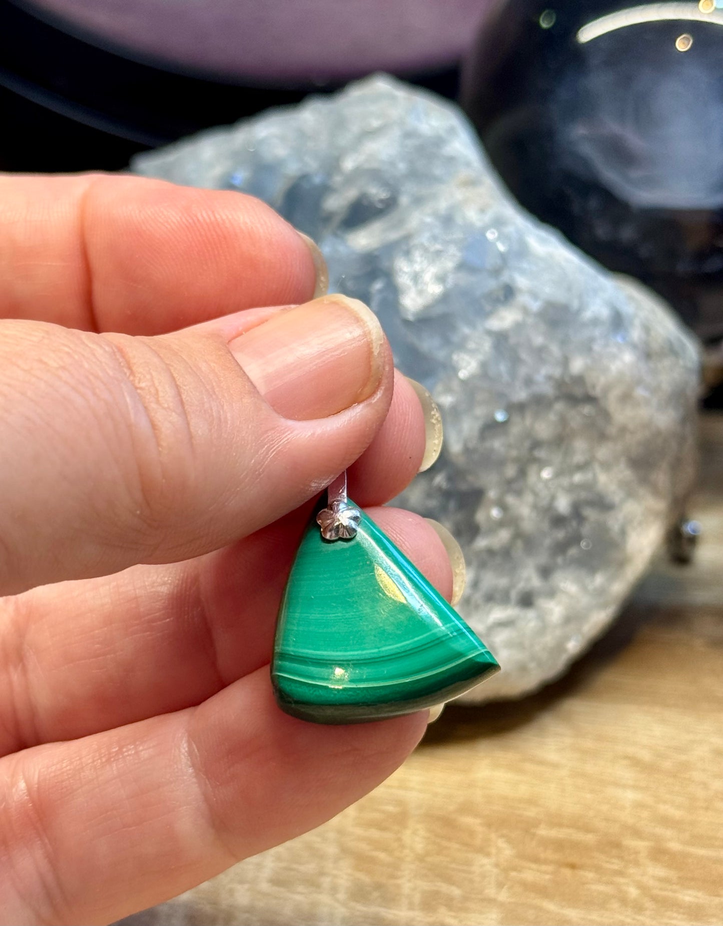 Pendentif de Malachite