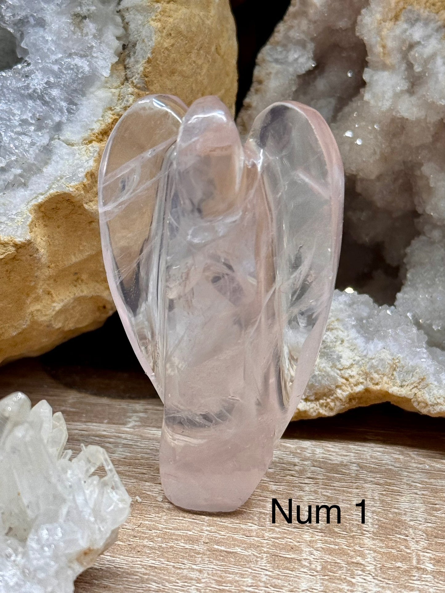 Ange en Quartz Rose
