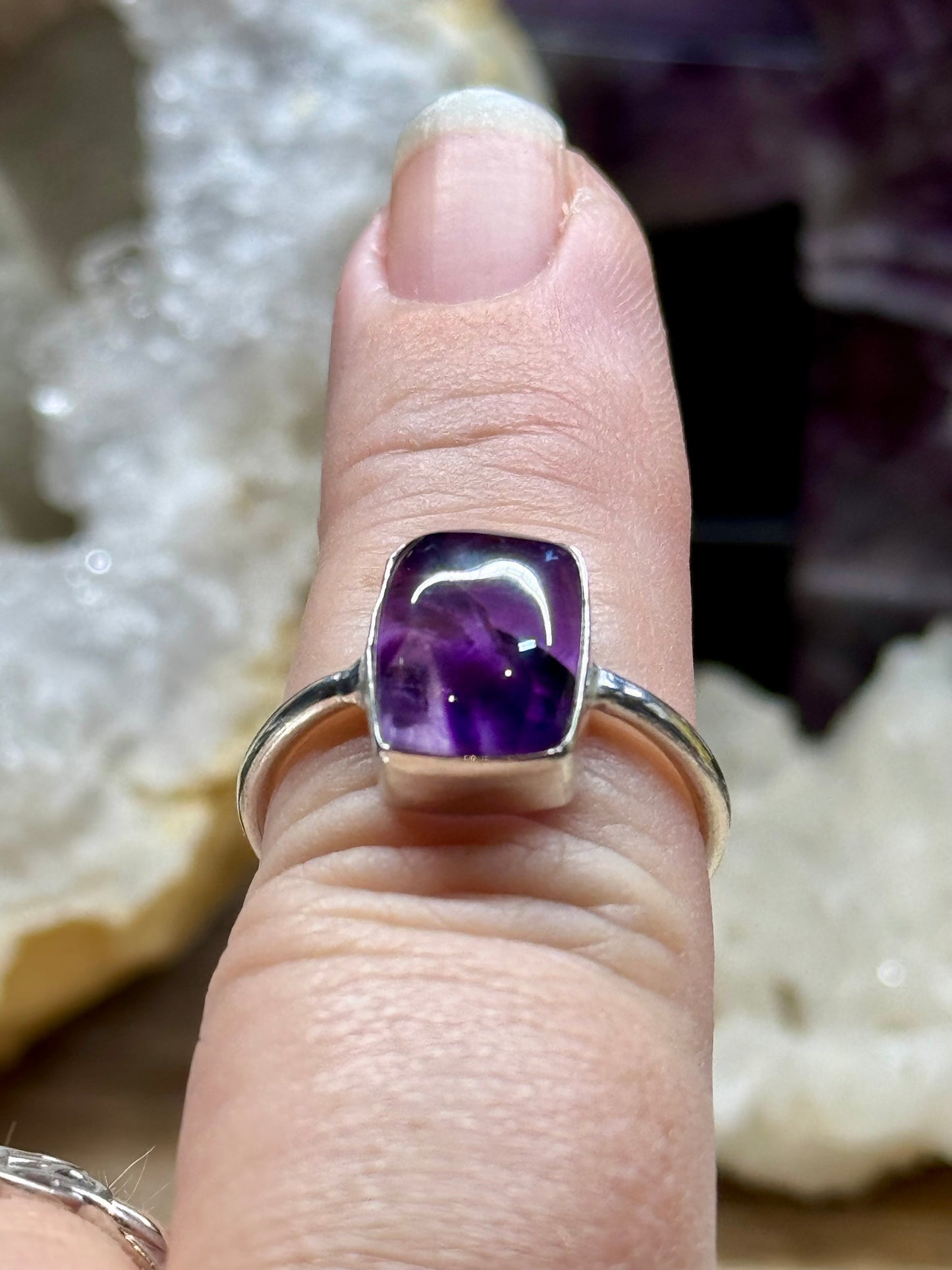 Bague Améthyste en argent