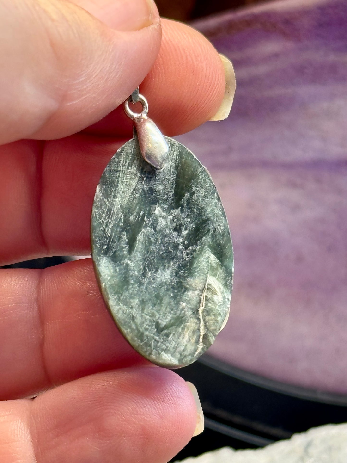 Pendentif de Séraphinite