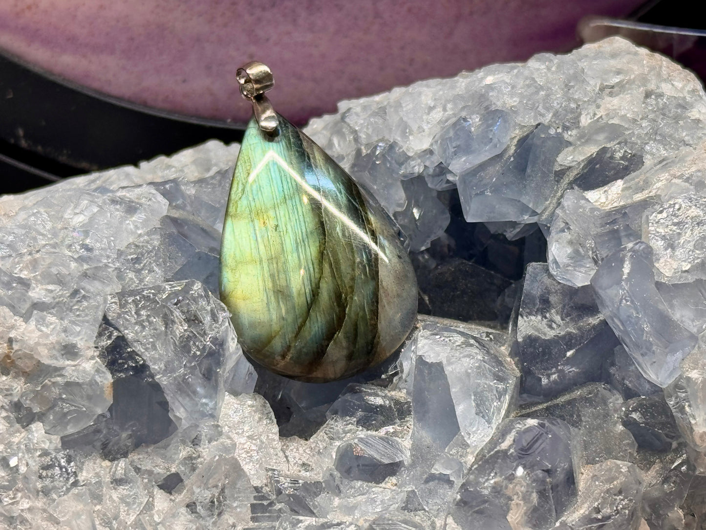 Pendentif de Labradorite goutte