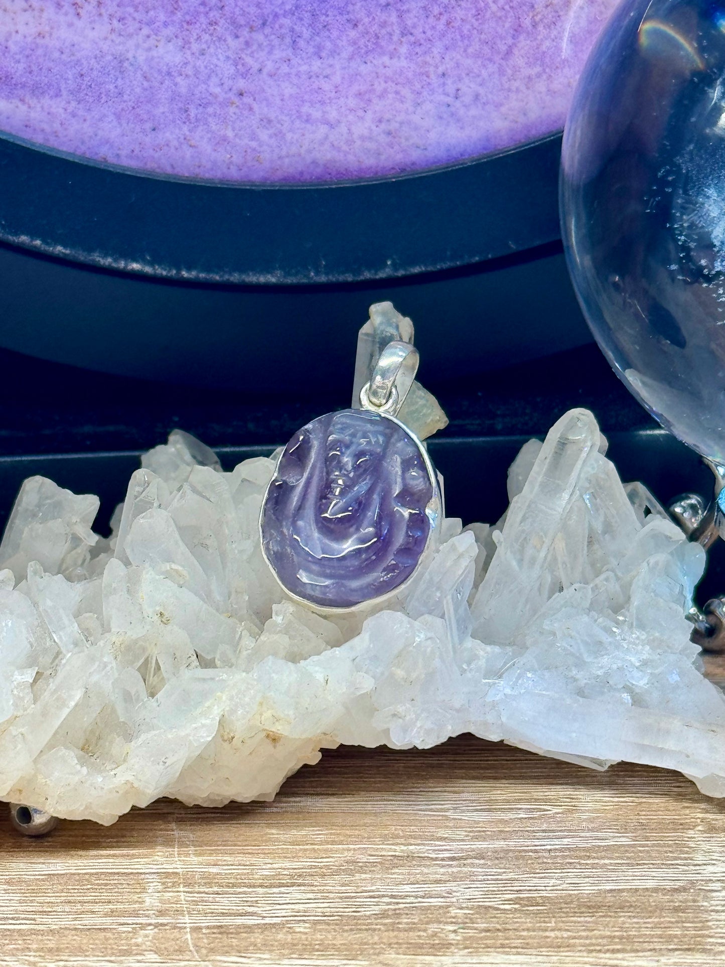 Pendentif artisanal Ganesh en Améthyste