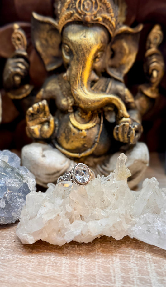 Bague Quartz Blanc