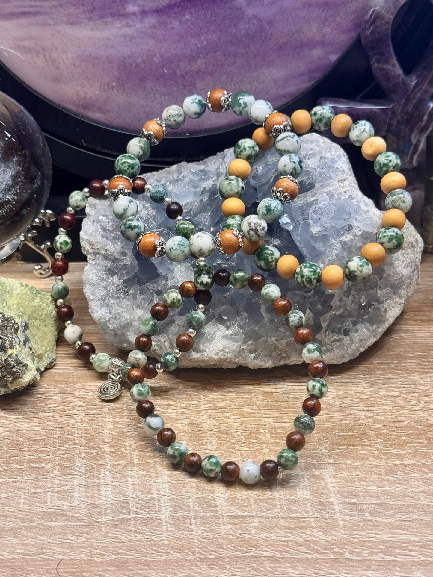 Bracelet de lithothérapie "Retrouver calme et Apaisement"