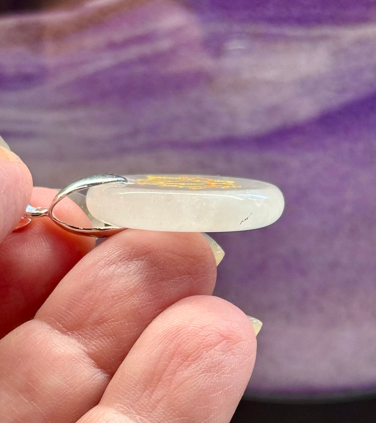 Pendentif en Cristal de Roche - Lotus 1