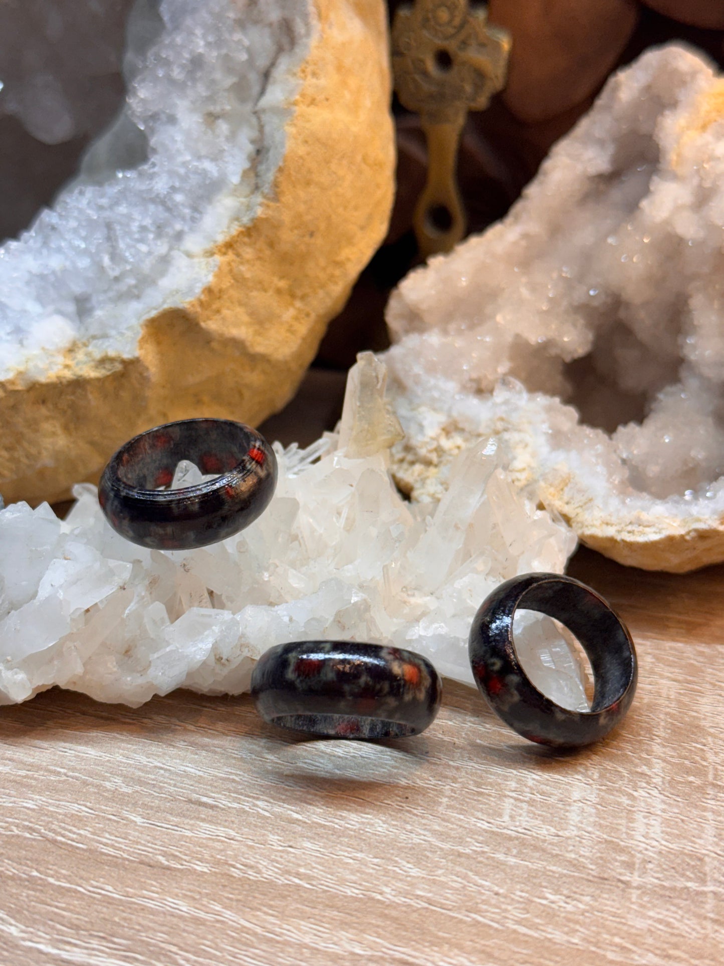 Bague fantaisie en bois
