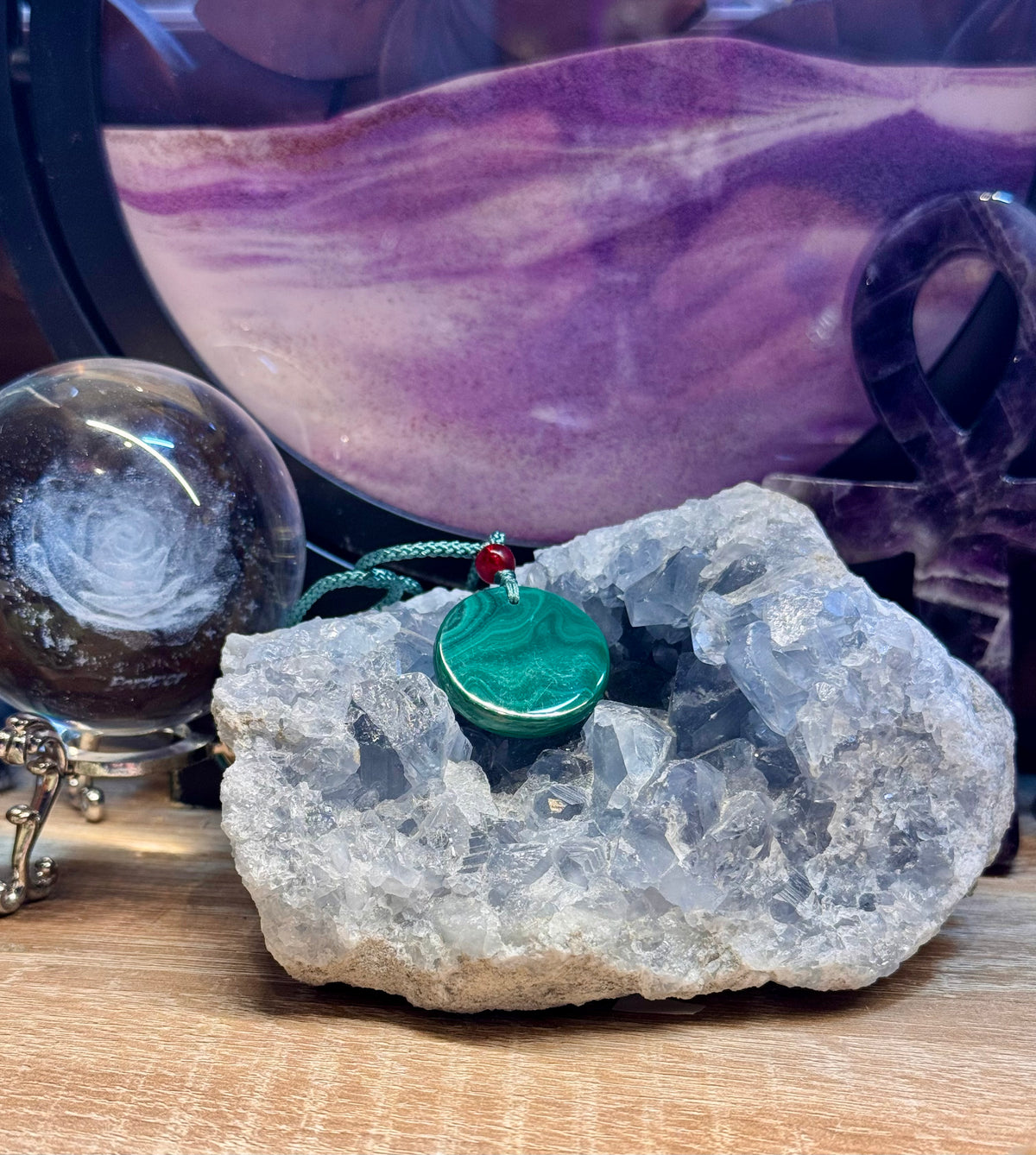 Collier ajustable Malachite 3