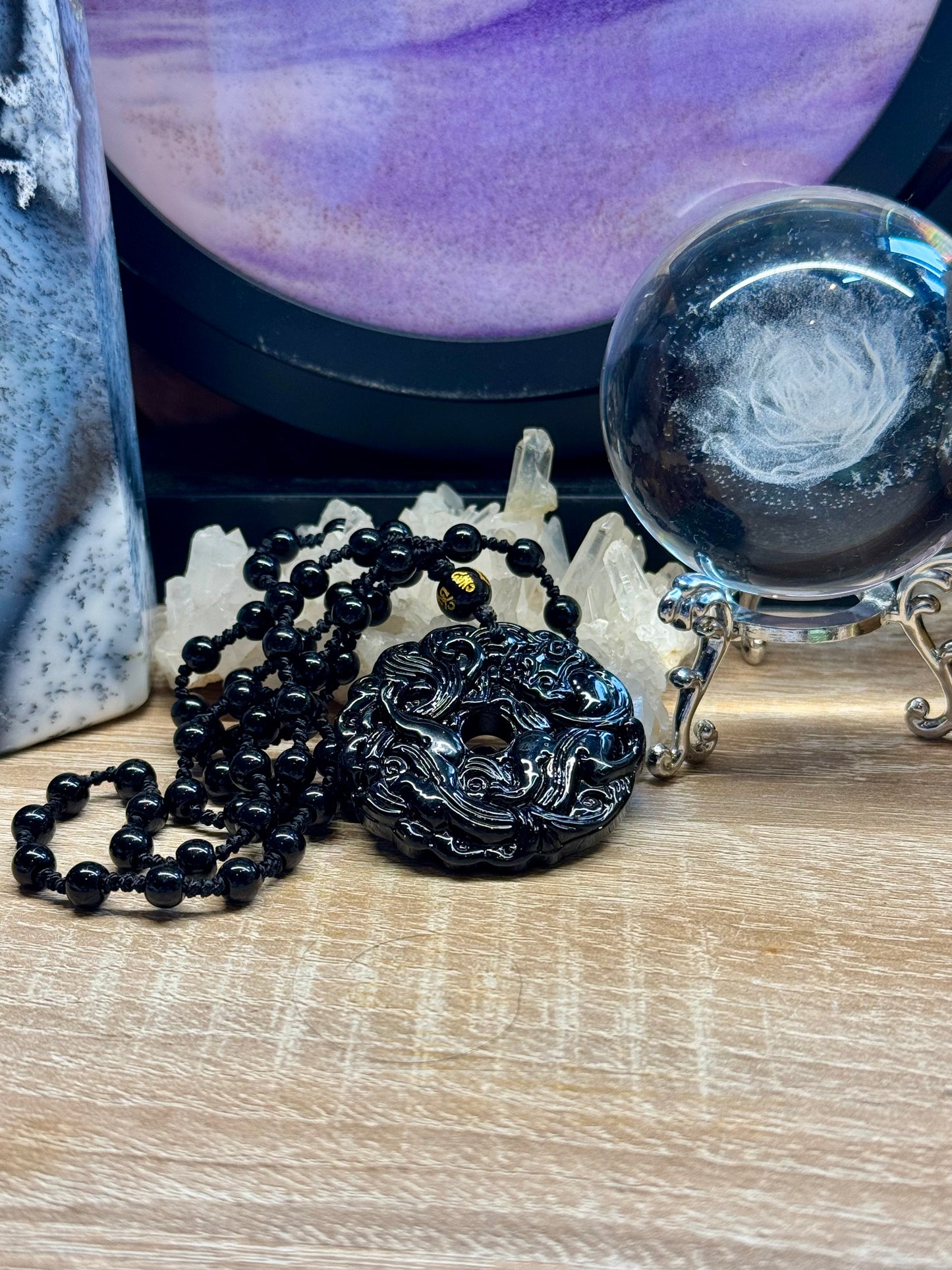 Pierre Pi Obsidienne Noire Pi Xiu