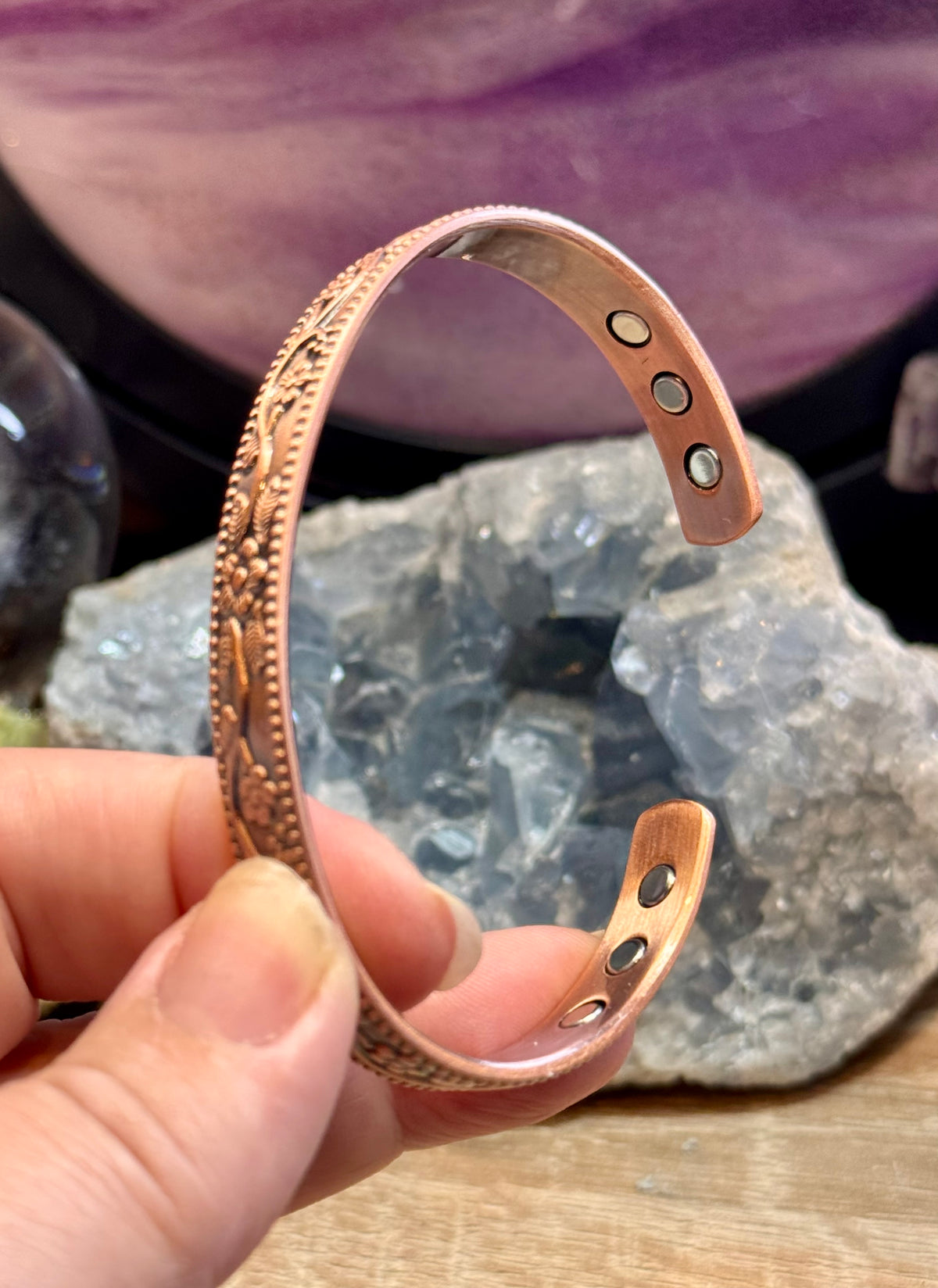 Bracelet magnétique avec aimants - F