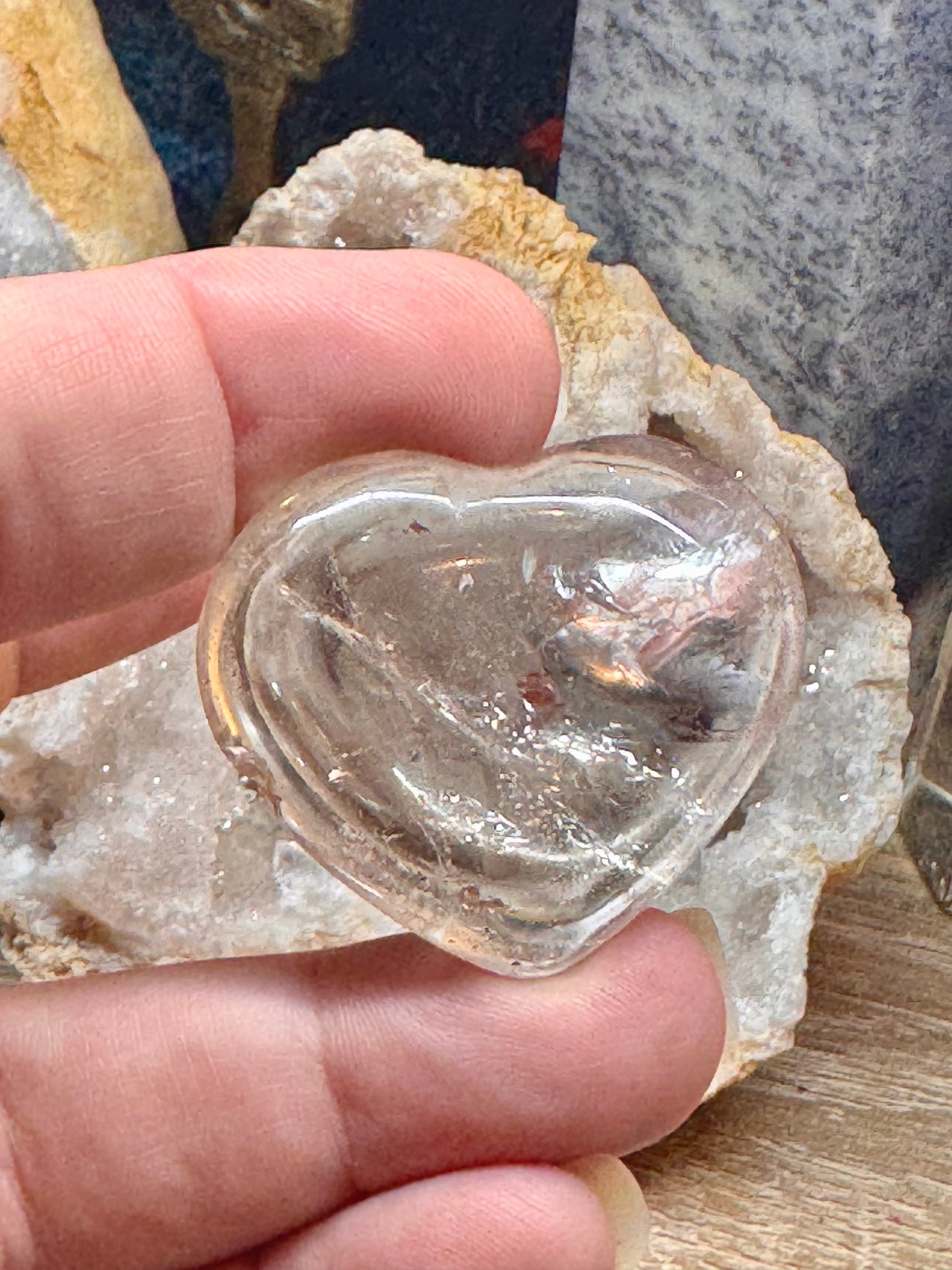 Cœur de cristal de roche